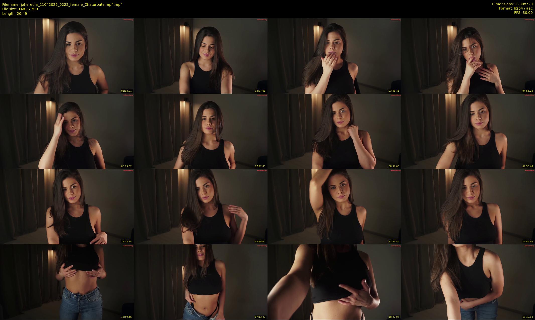 joheredia — 21 minute Chaturbate female cam show recording, 720p, Apr 11, 2025