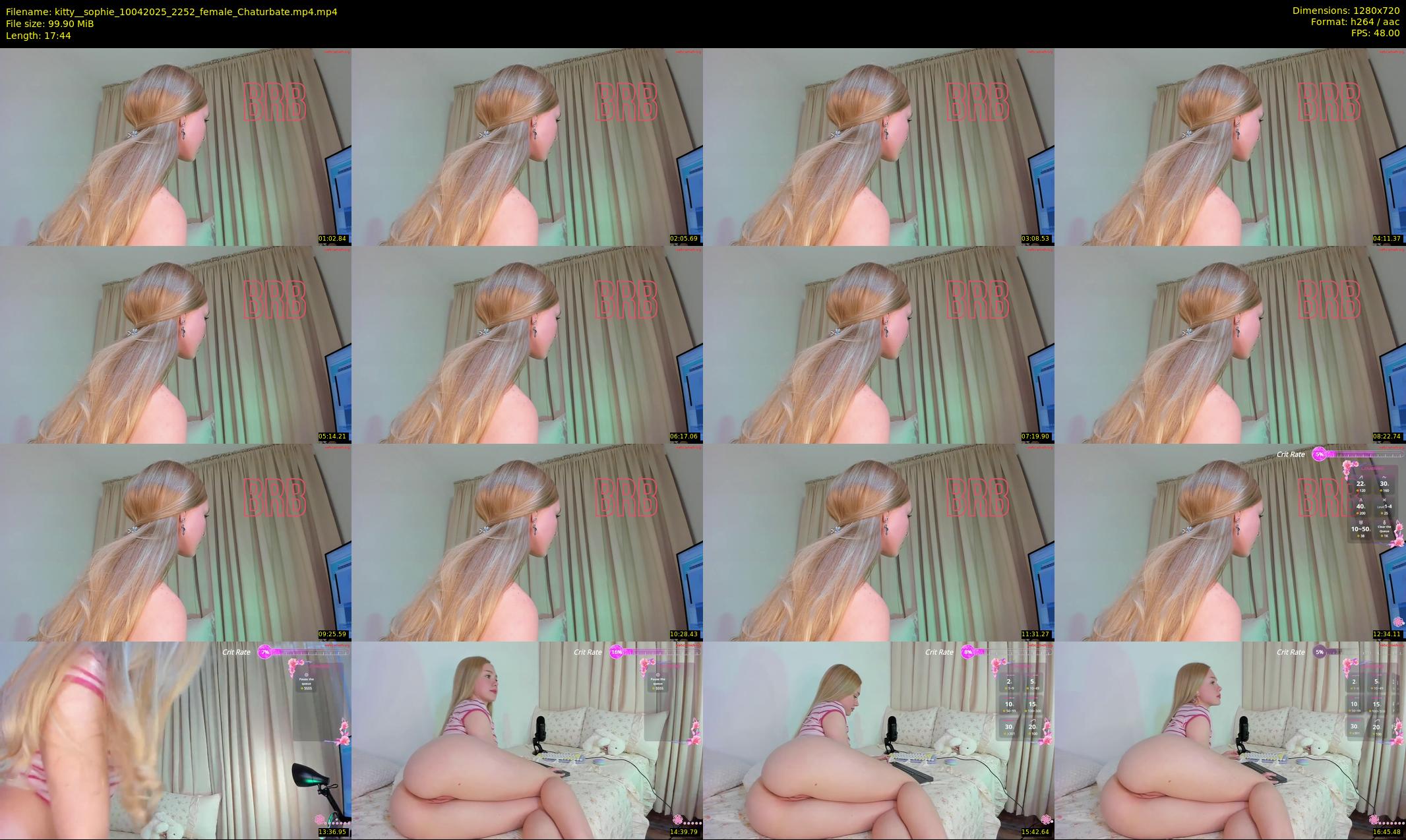 kitty__sophie — 18 minute Chaturbate female cam show recording, 720p, Apr 10, 2025
