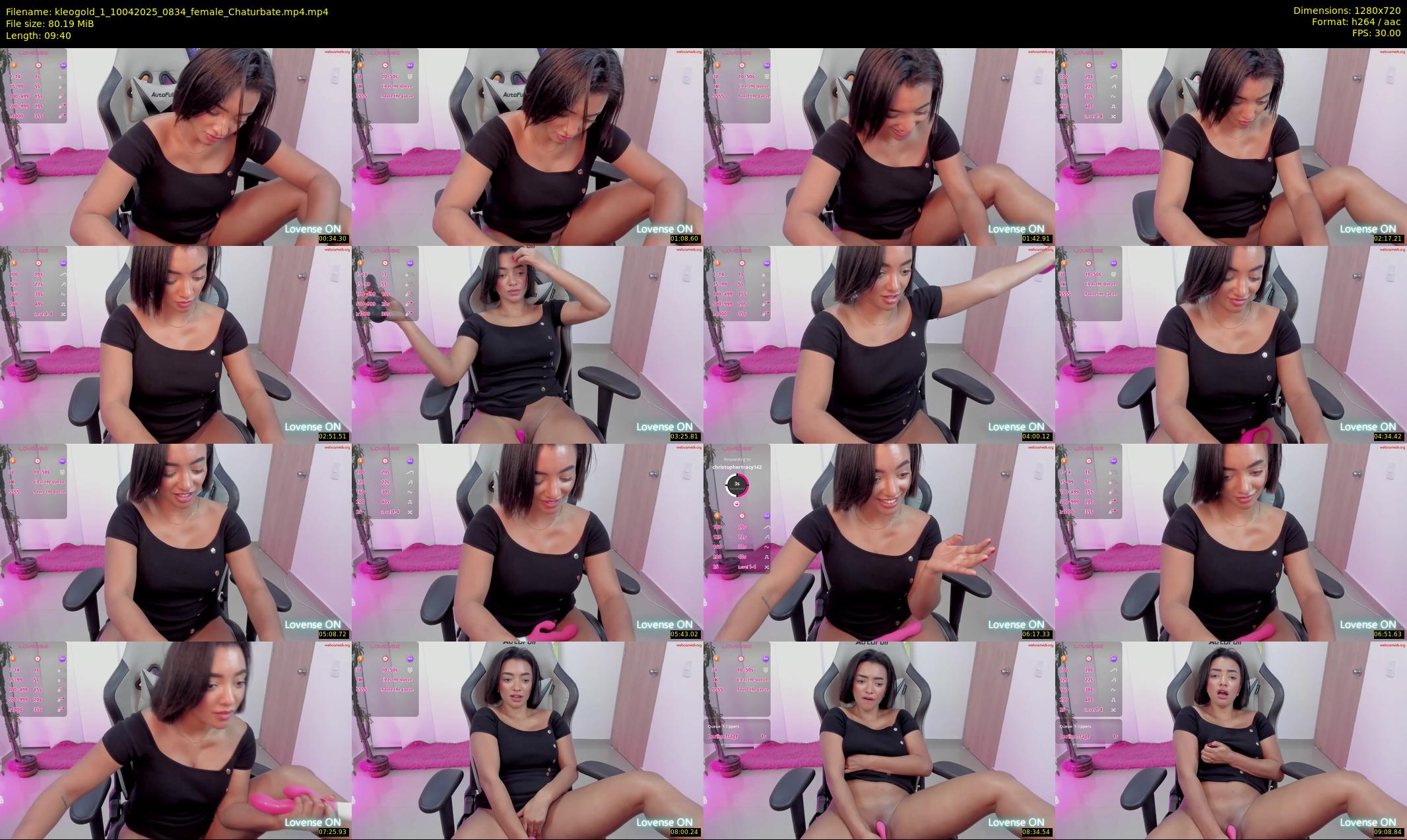 kleogold_1 — 10 minute Chaturbate female cam show recording, 720p, Apr 10, 2025