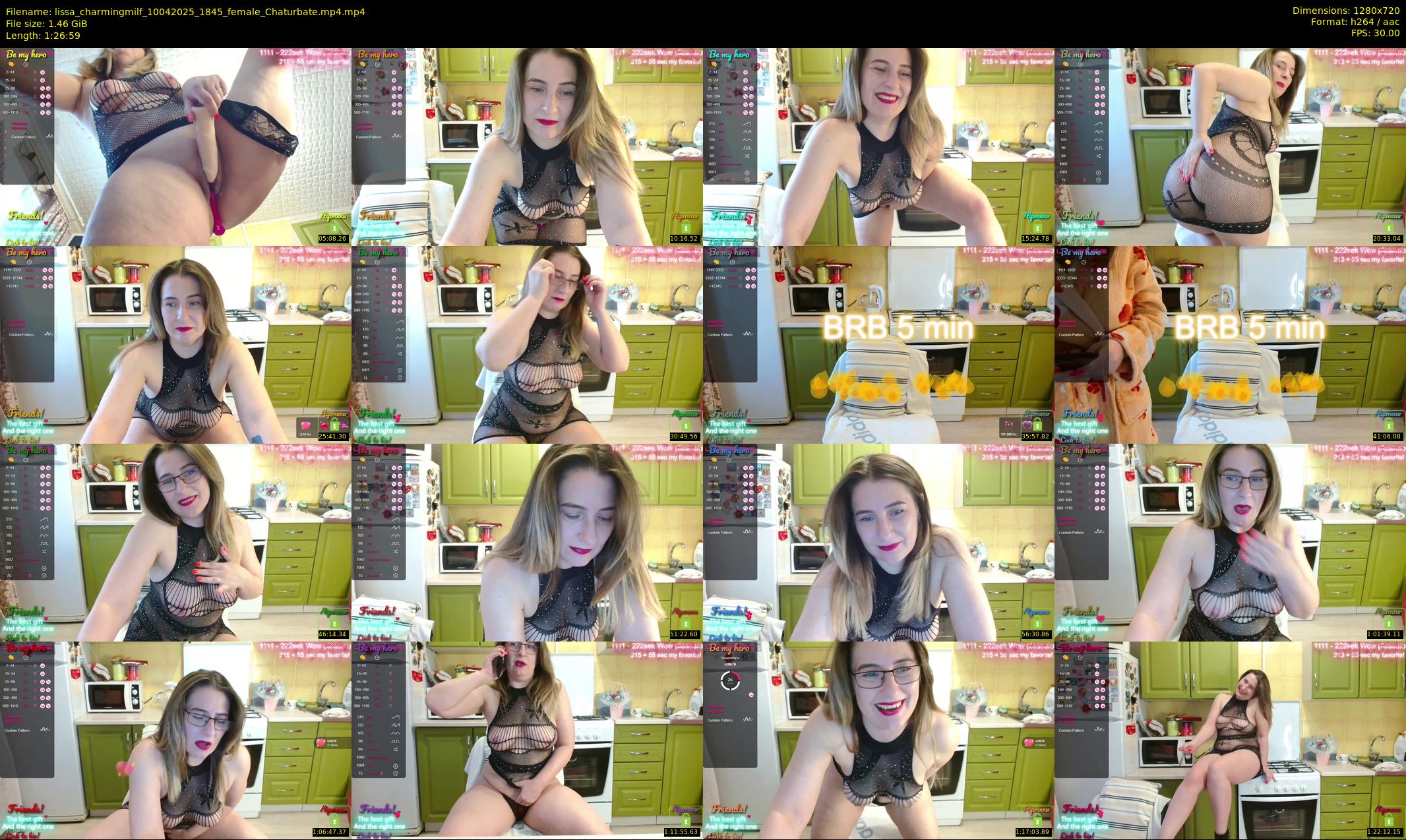 lissa_charmingmilf — 87 minute Chaturbate female cam show recording, 720p, Apr 10, 2025