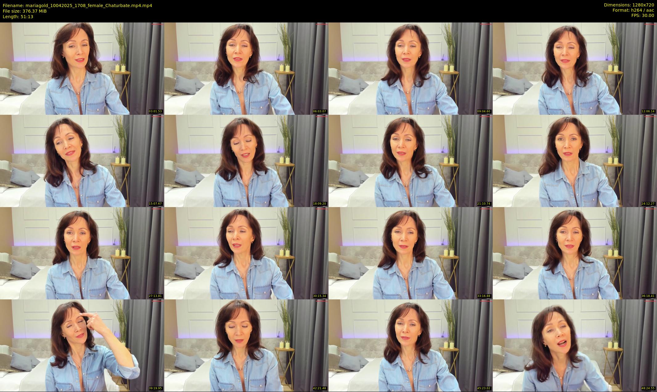 mariagold — 52 minute Chaturbate female cam show recording, 720p, Apr 10, 2025