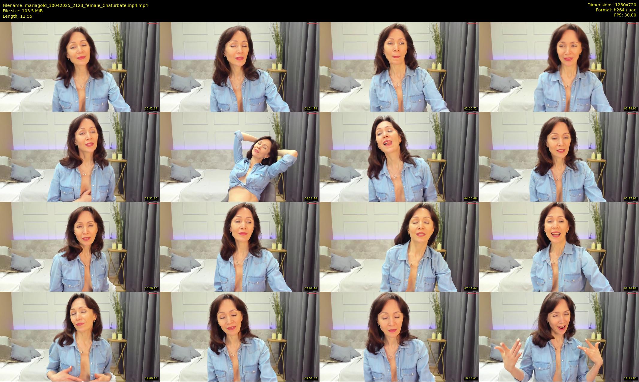 mariagold — 12 minute Chaturbate female cam show recording, 720p, Apr 10, 2025