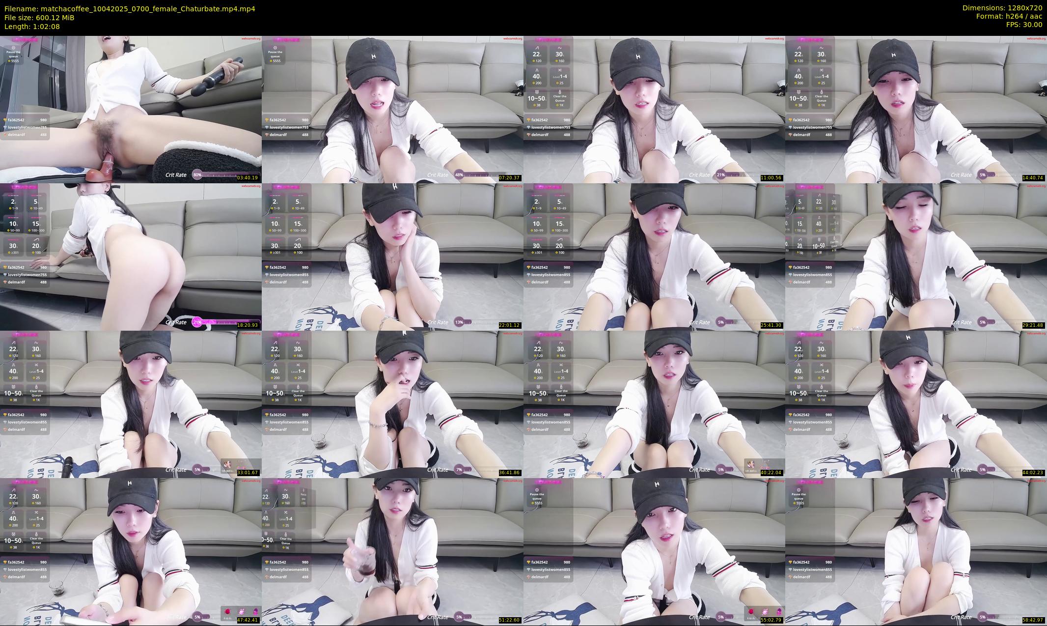 matchacoffee — 63 minute Chaturbate female cam show recording, 720p, Apr 10, 2025