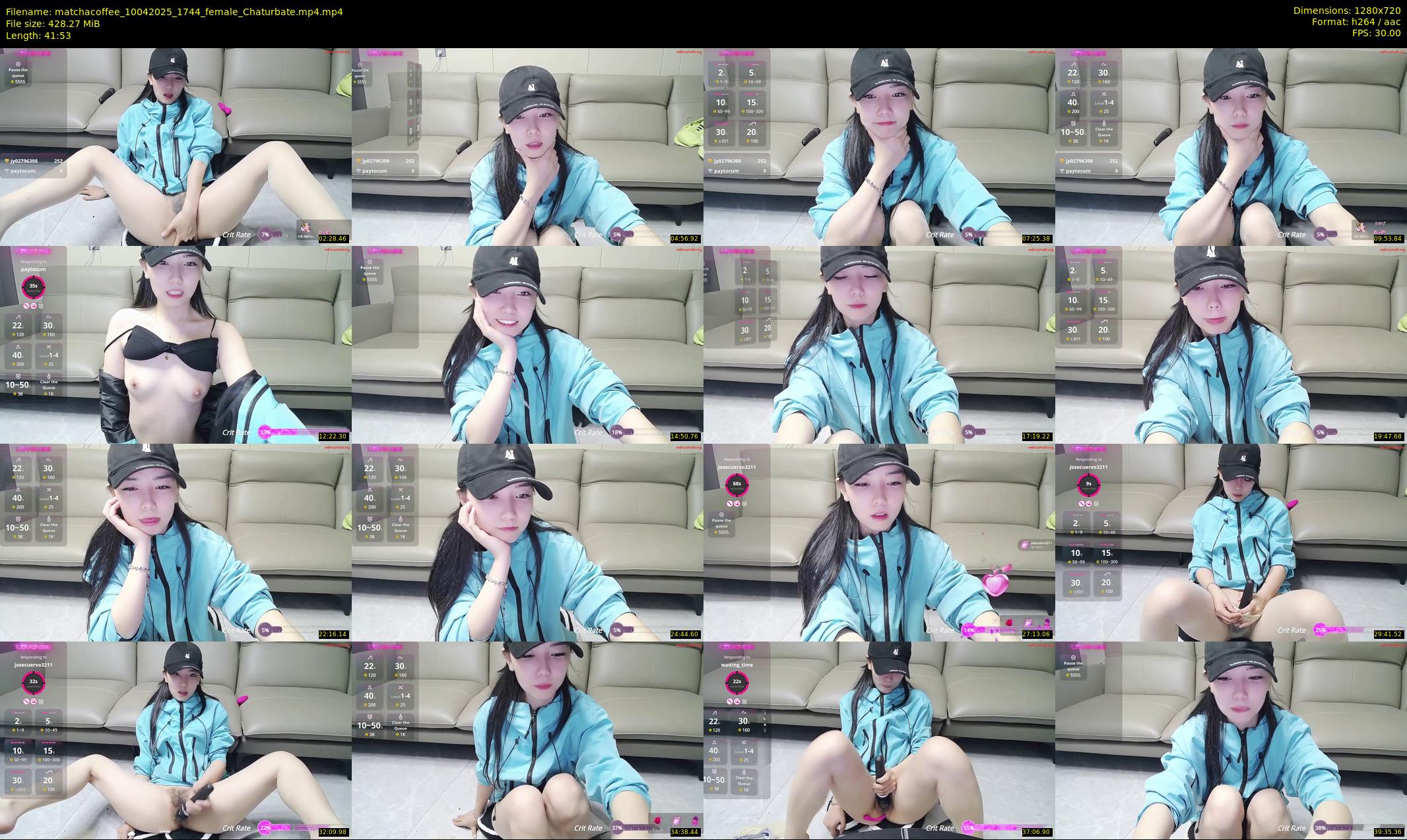matchacoffee — 42 minute Chaturbate female cam show recording, 720p, Apr 10, 2025