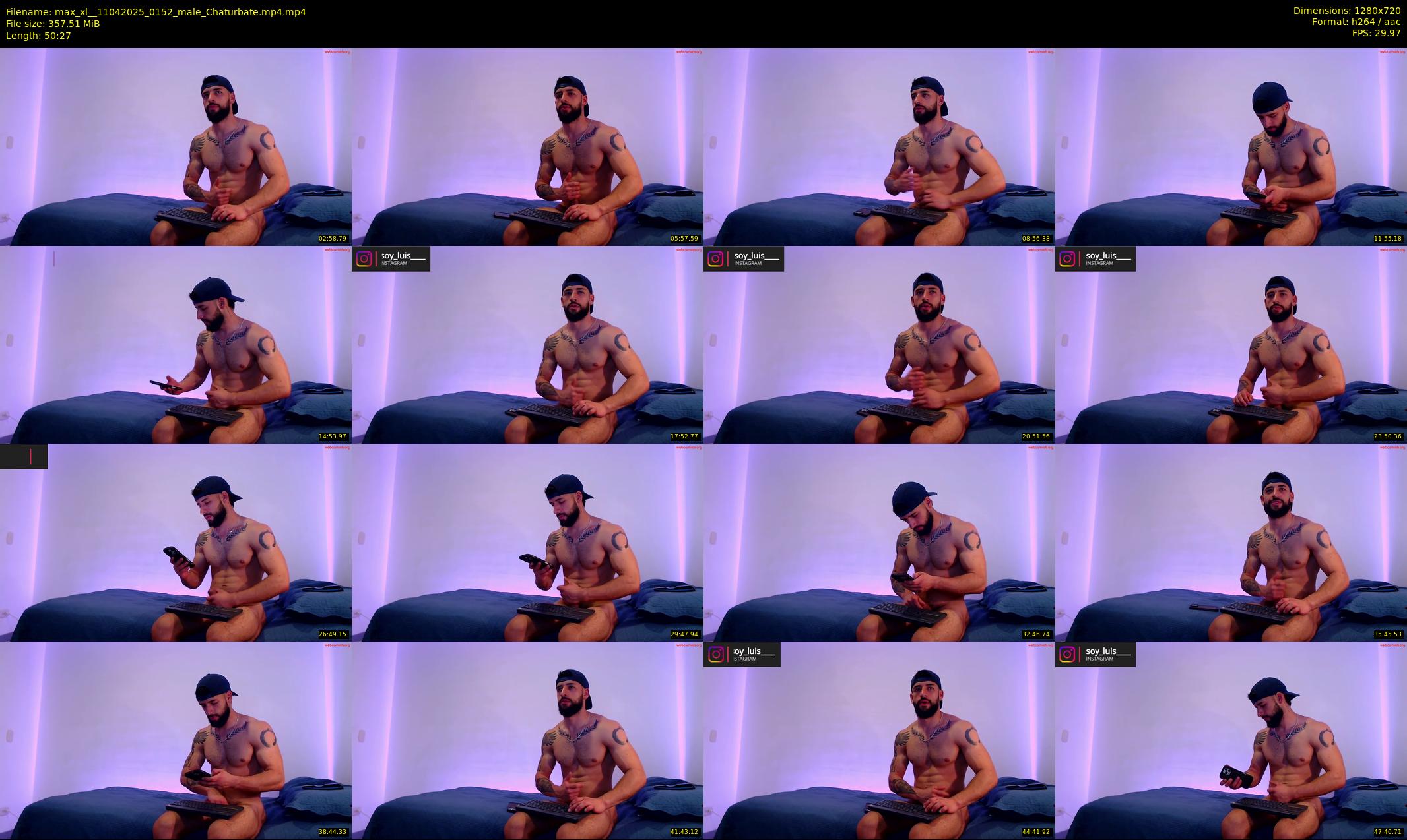 max_xl_ — 51 minute Chaturbate male cam show recording, 720p, Apr 11, 2025