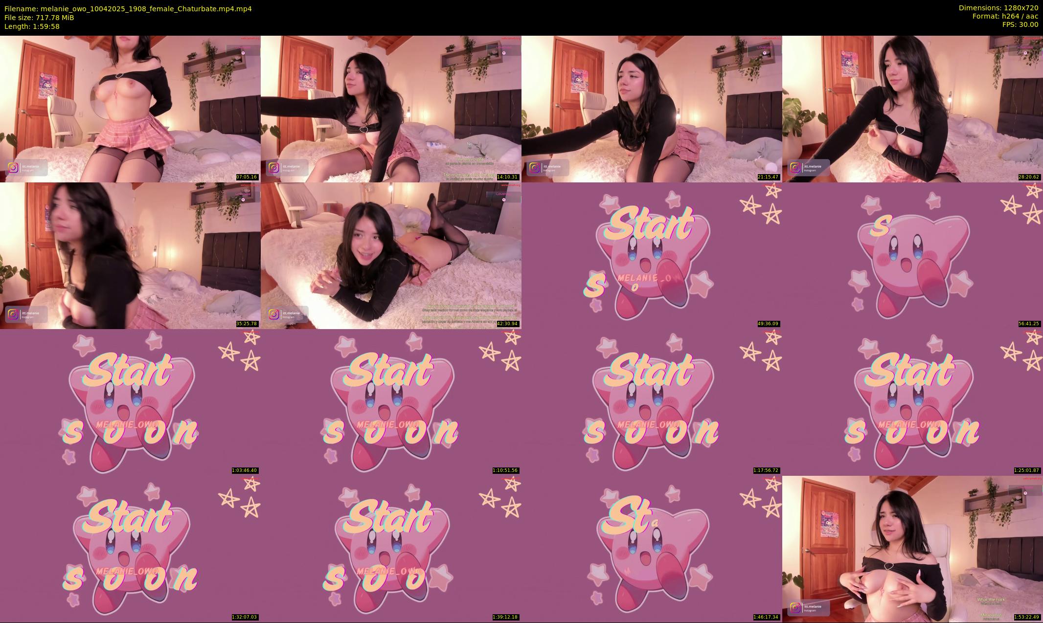 melanie_owo — 120 minute Chaturbate female cam show recording, 720p, Apr 10, 2025