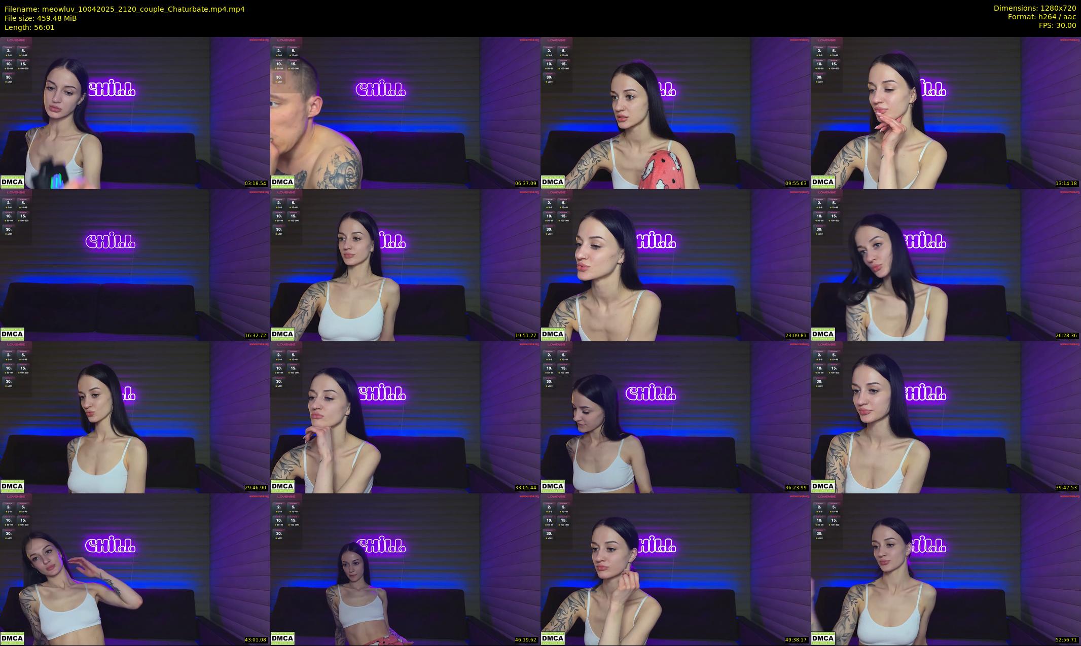 meowluv — 57 minute Chaturbate couple cam show recording, 720p, Apr 10, 2025
