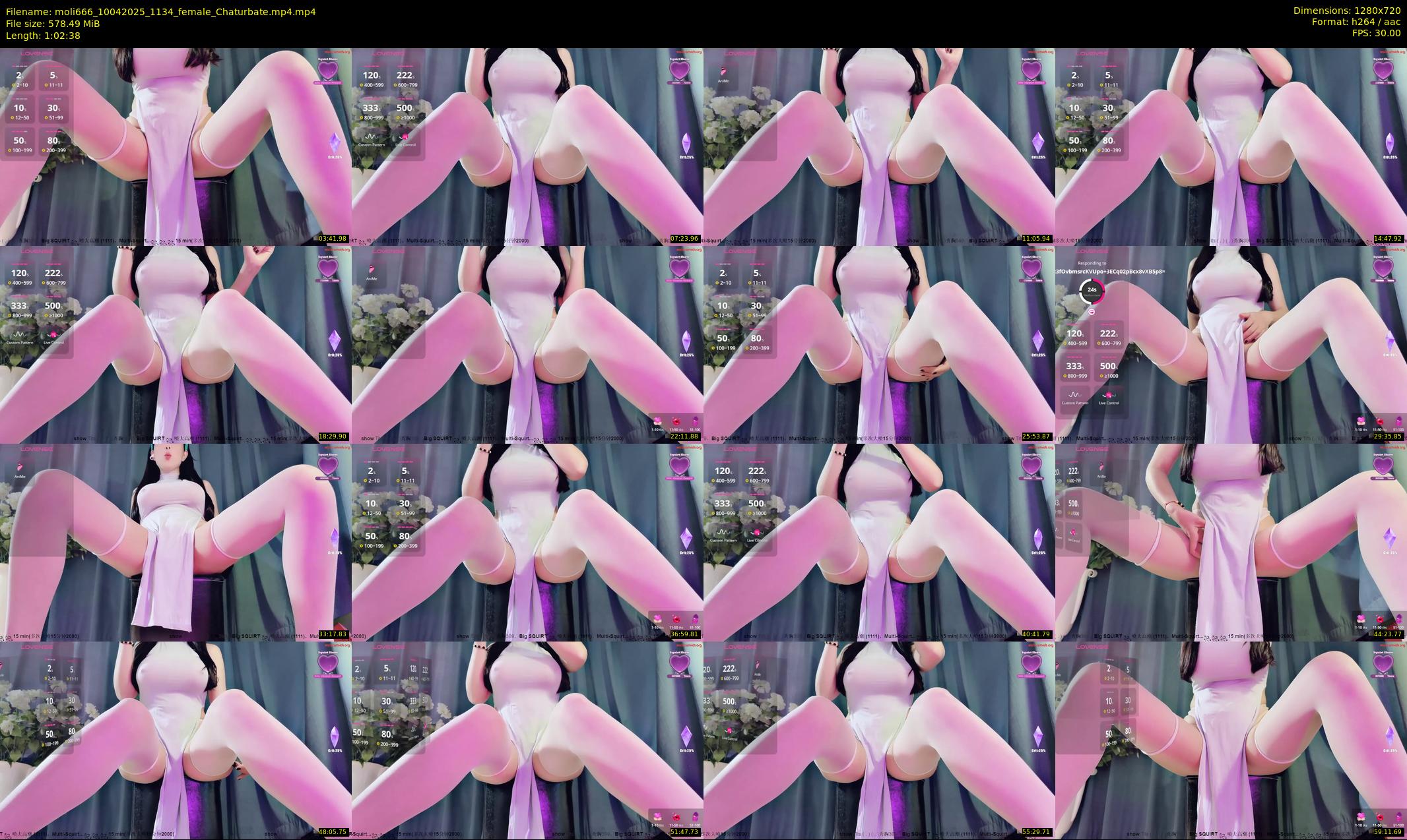 moli666 — 63 minute Chaturbate female cam show recording, 720p, Apr 10, 2025