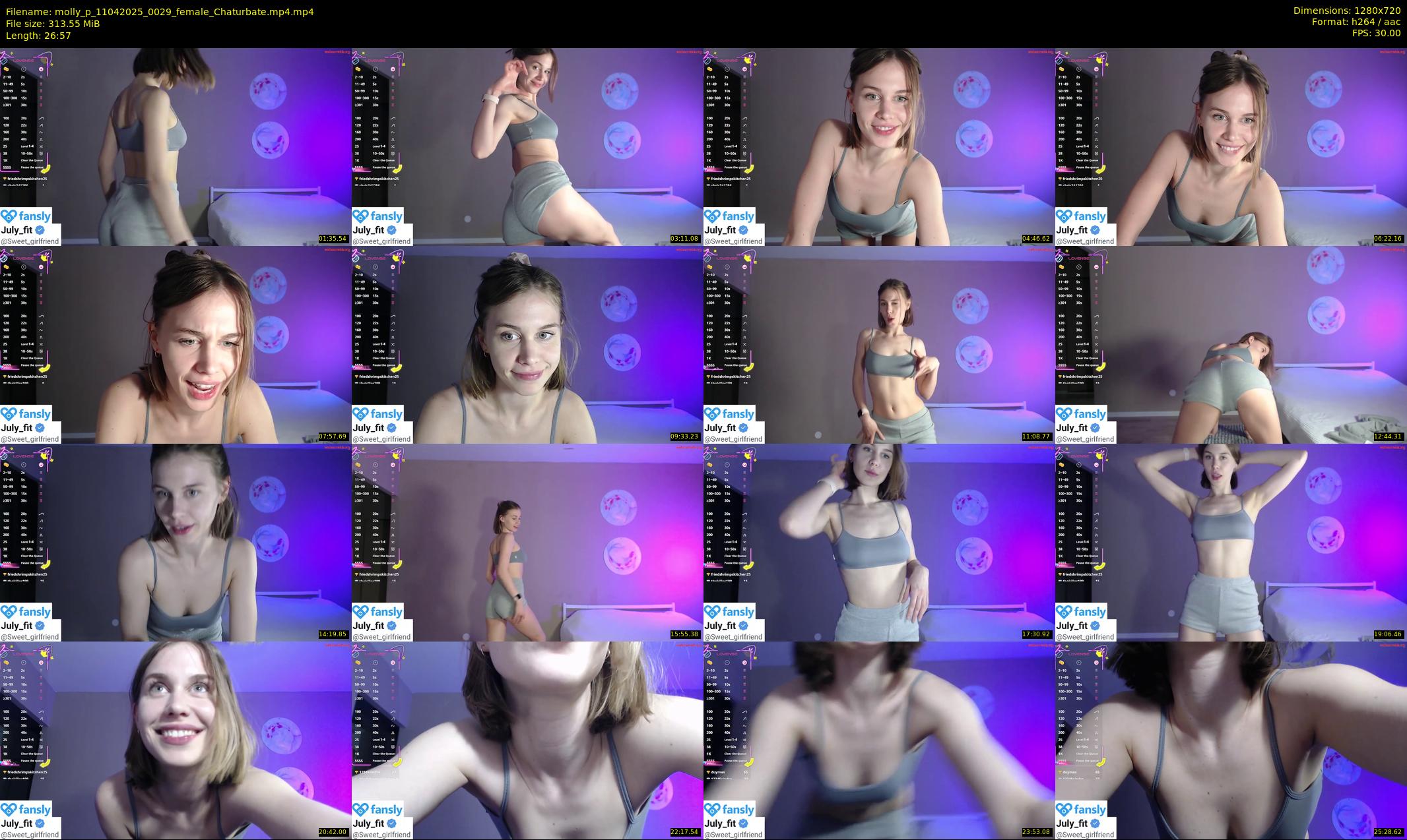 molly_p — 27 minute Chaturbate female cam show recording, 720p, Apr 11, 2025