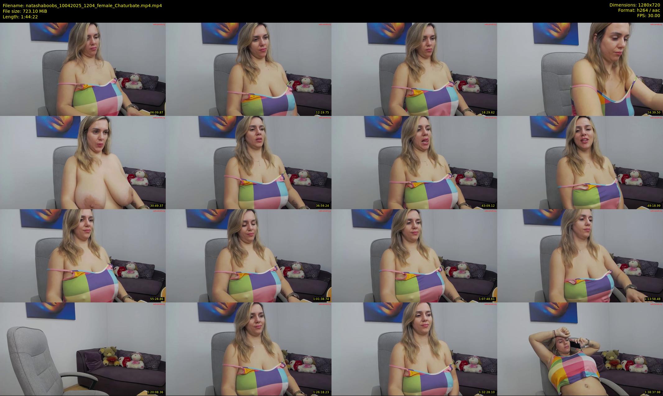 natashaboobs — 105 minute Chaturbate female cam show recording, 720p, Apr 10, 2025