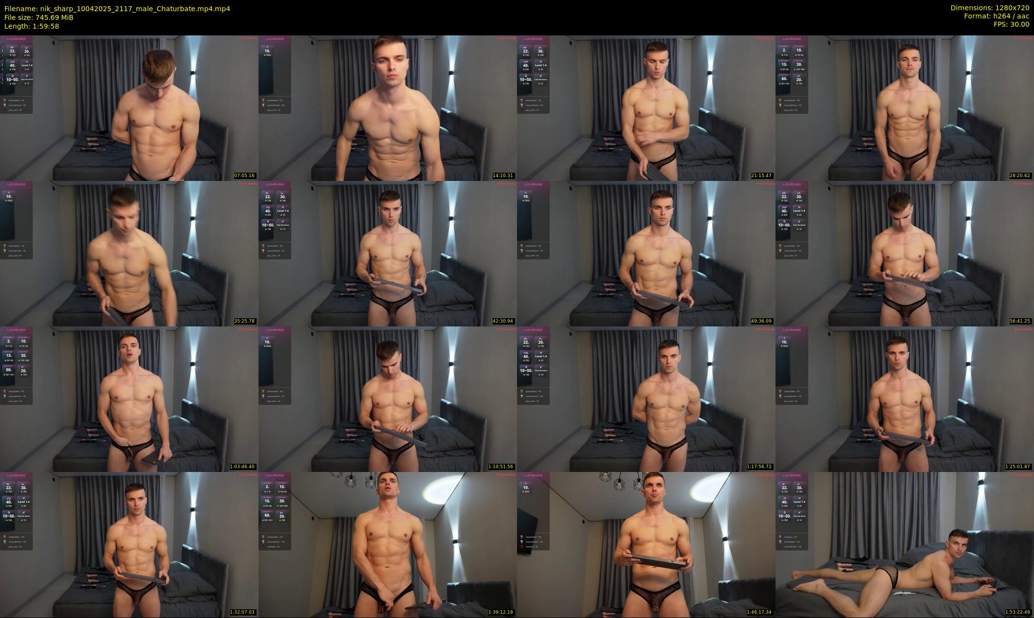 nik_sharp — 120 minute Chaturbate male cam show recording, 720p, Apr 10, 2025