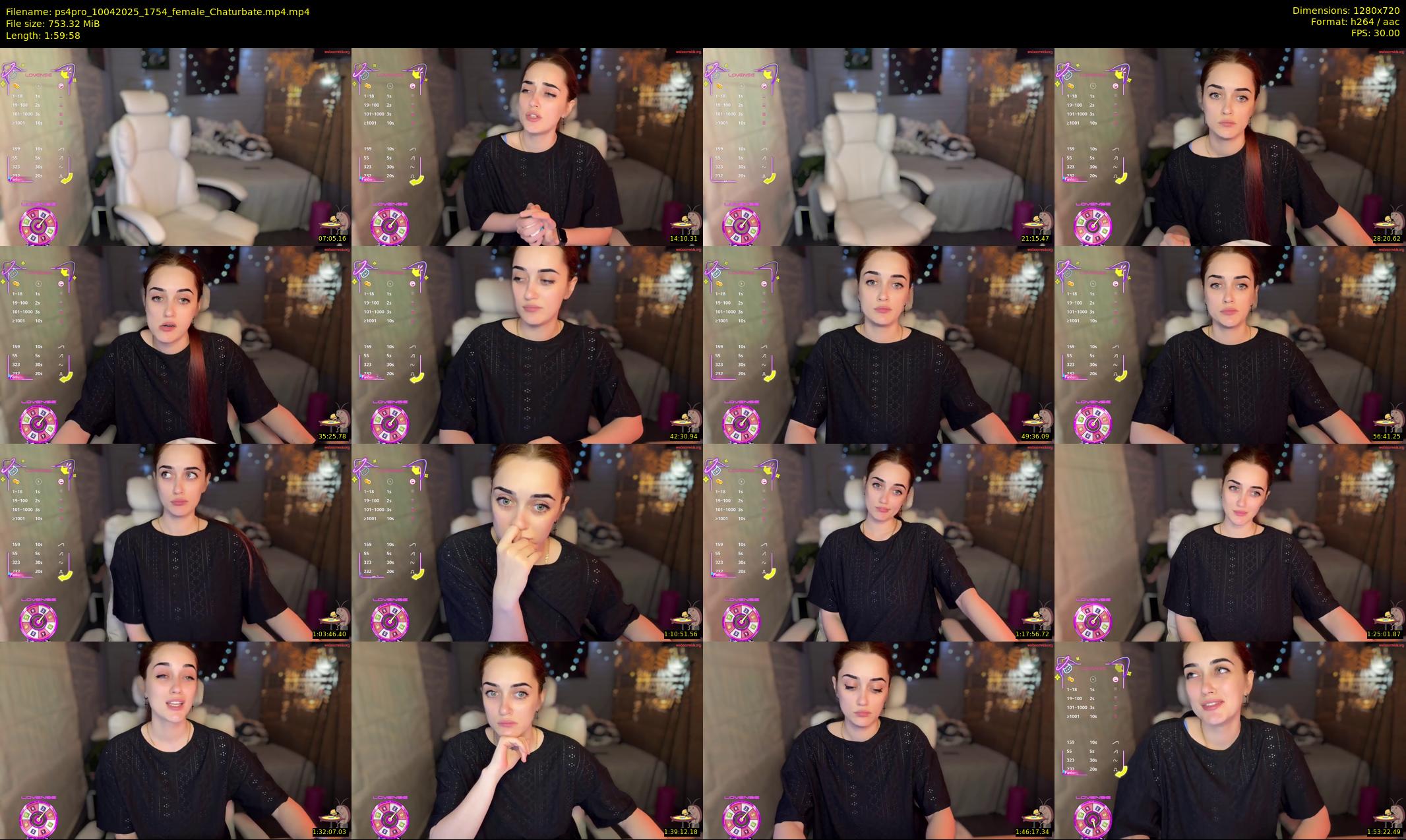 ps4pro — 120 minute Chaturbate female cam show recording, 720p, Apr 10, 2025