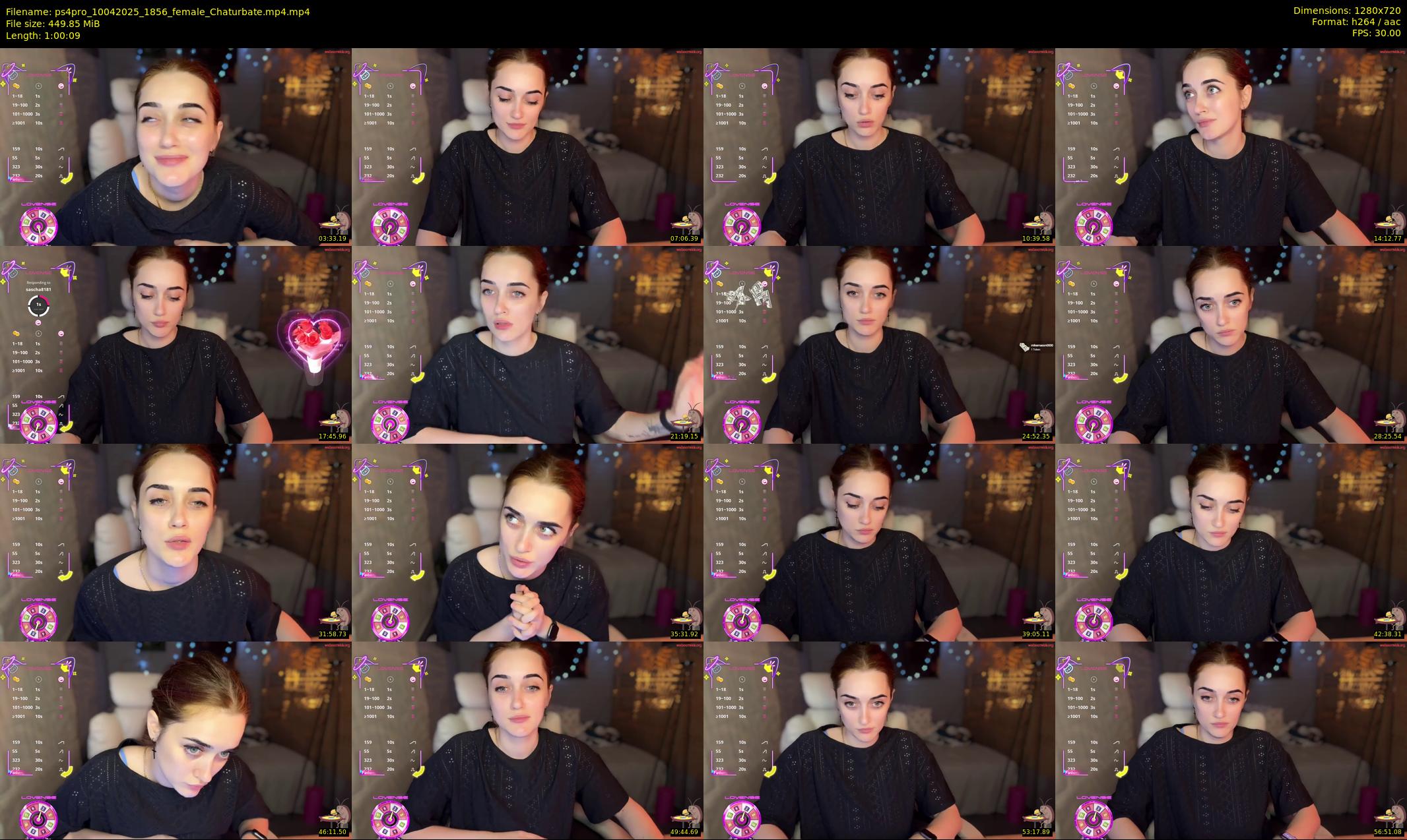 ps4pro — 61 minute Chaturbate female cam show recording, 720p, Apr 10, 2025