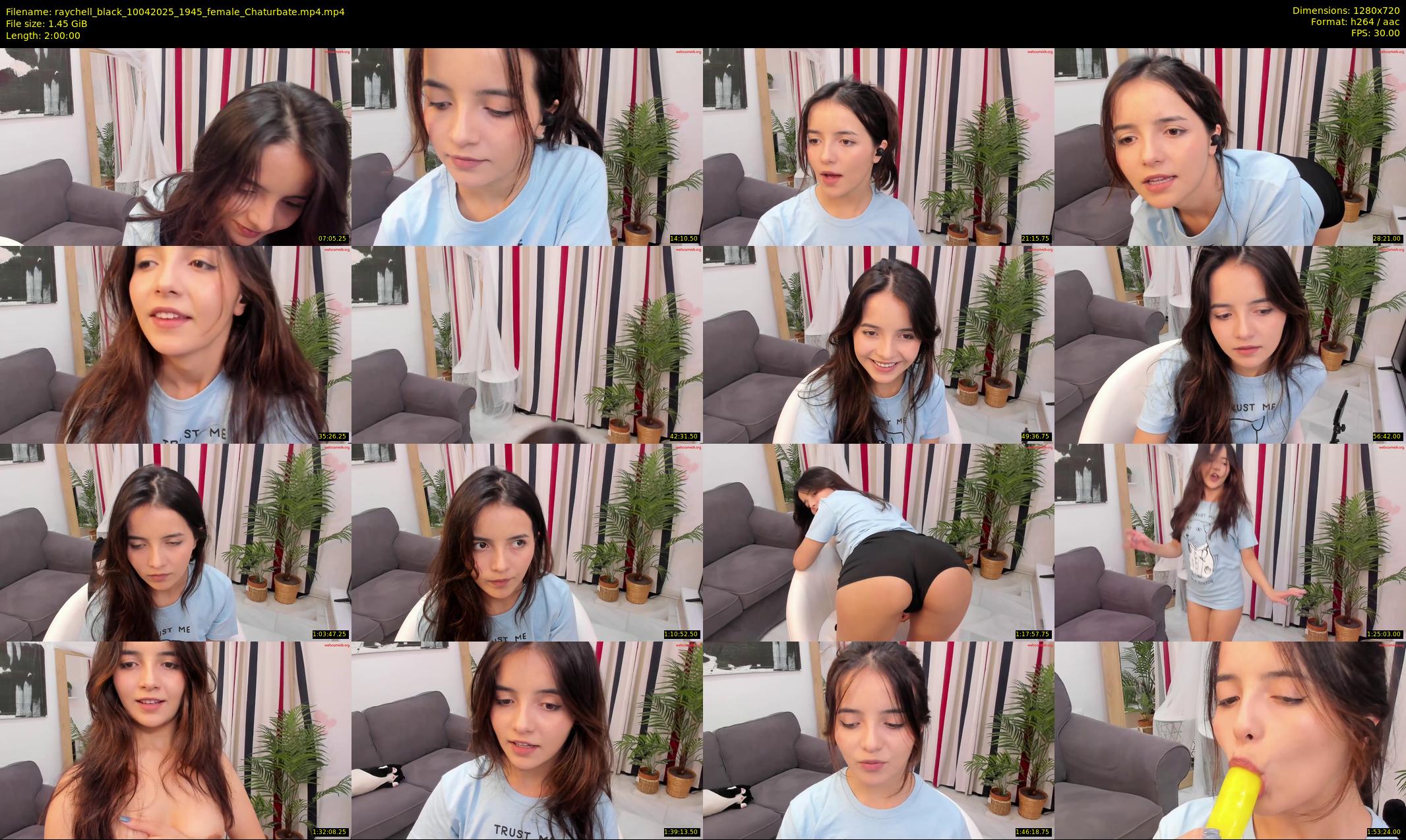 raychell_black — 120 minute Chaturbate female cam show recording, 720p, Apr 10, 2025