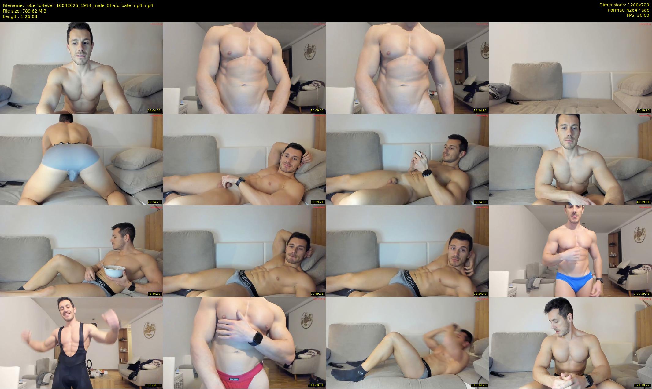 roberto4ever — 87 minute Chaturbate male cam show recording, 720p, Apr 10, 2025