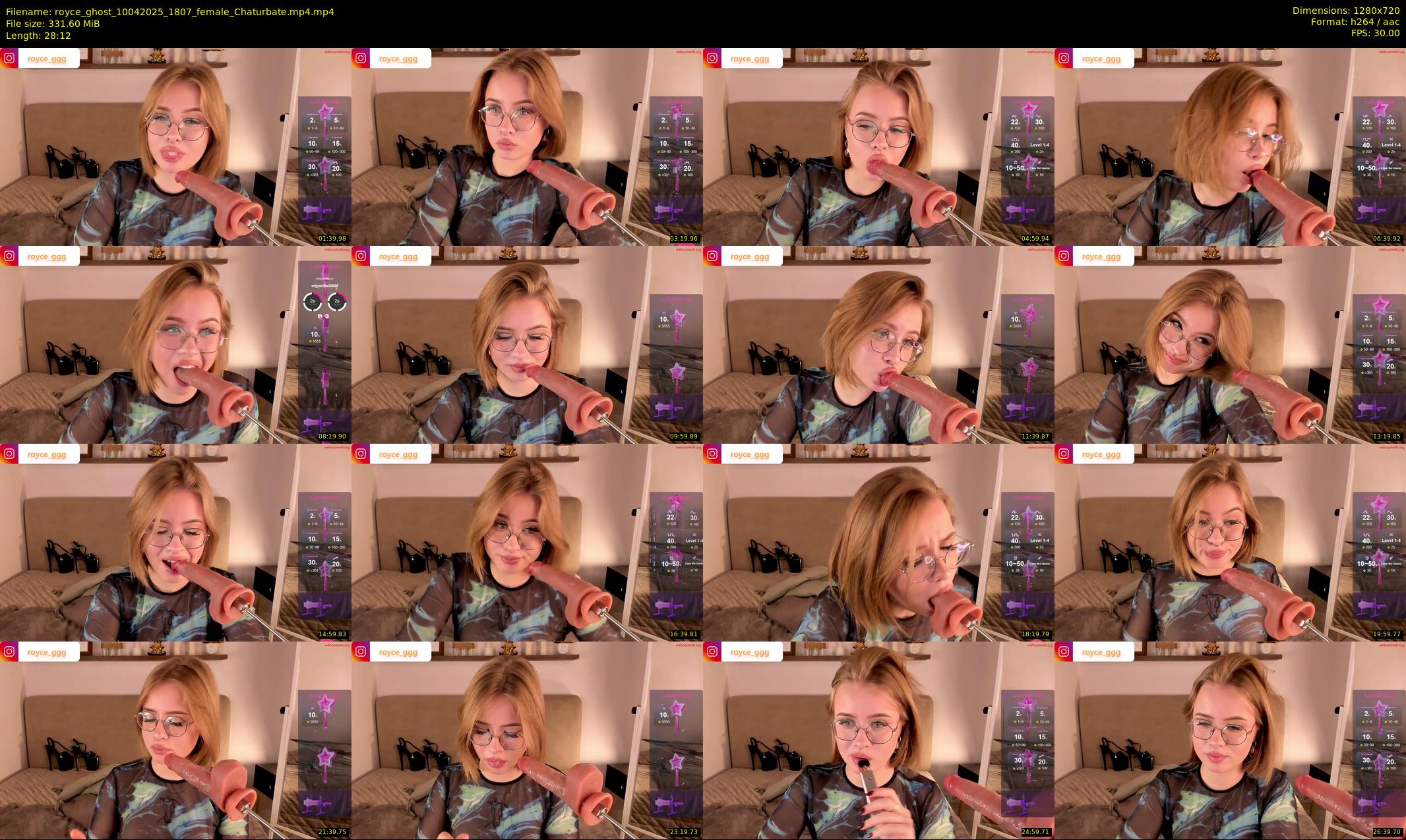 royce_ghost — 29 minute Chaturbate female cam show recording, 720p, Apr 10, 2025