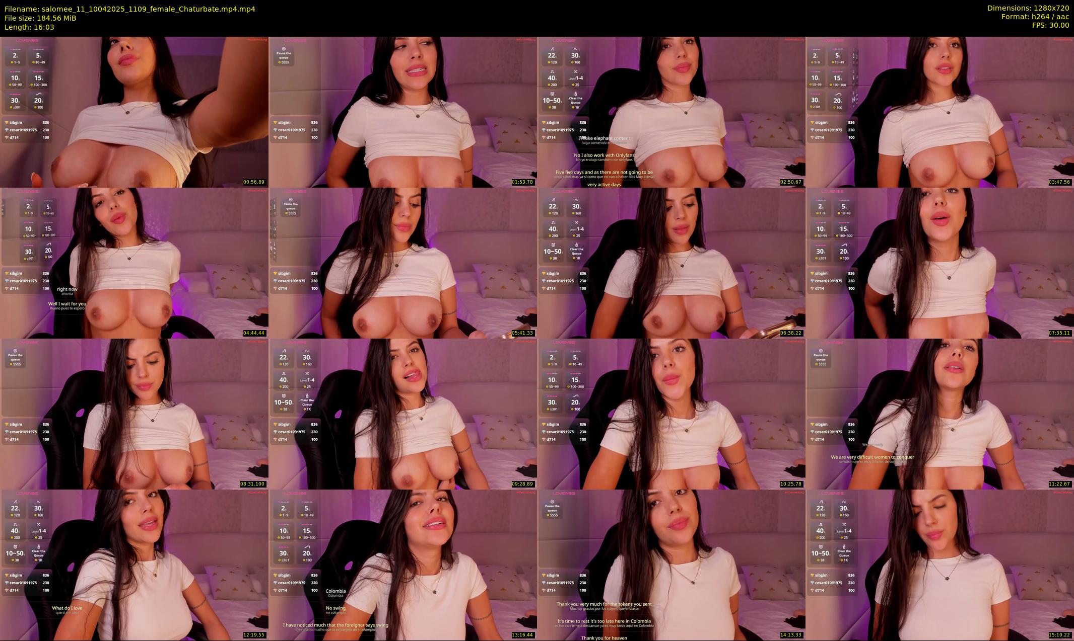 salomee_11 — 17 minute Chaturbate female cam show recording, 720p, Apr 10, 2025