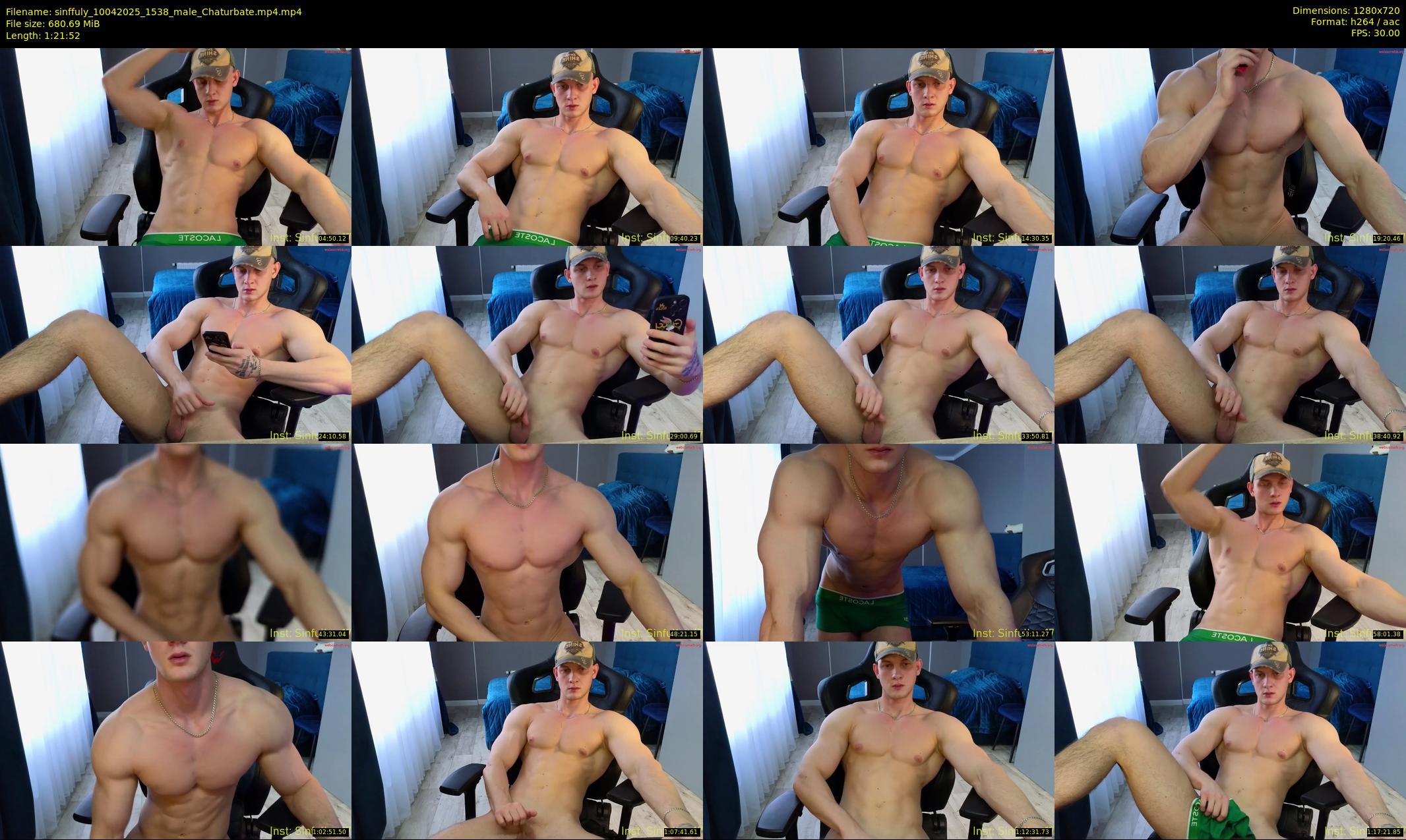 sinffuly — 82 minute Chaturbate male cam show recording, 720p, Apr 10, 2025