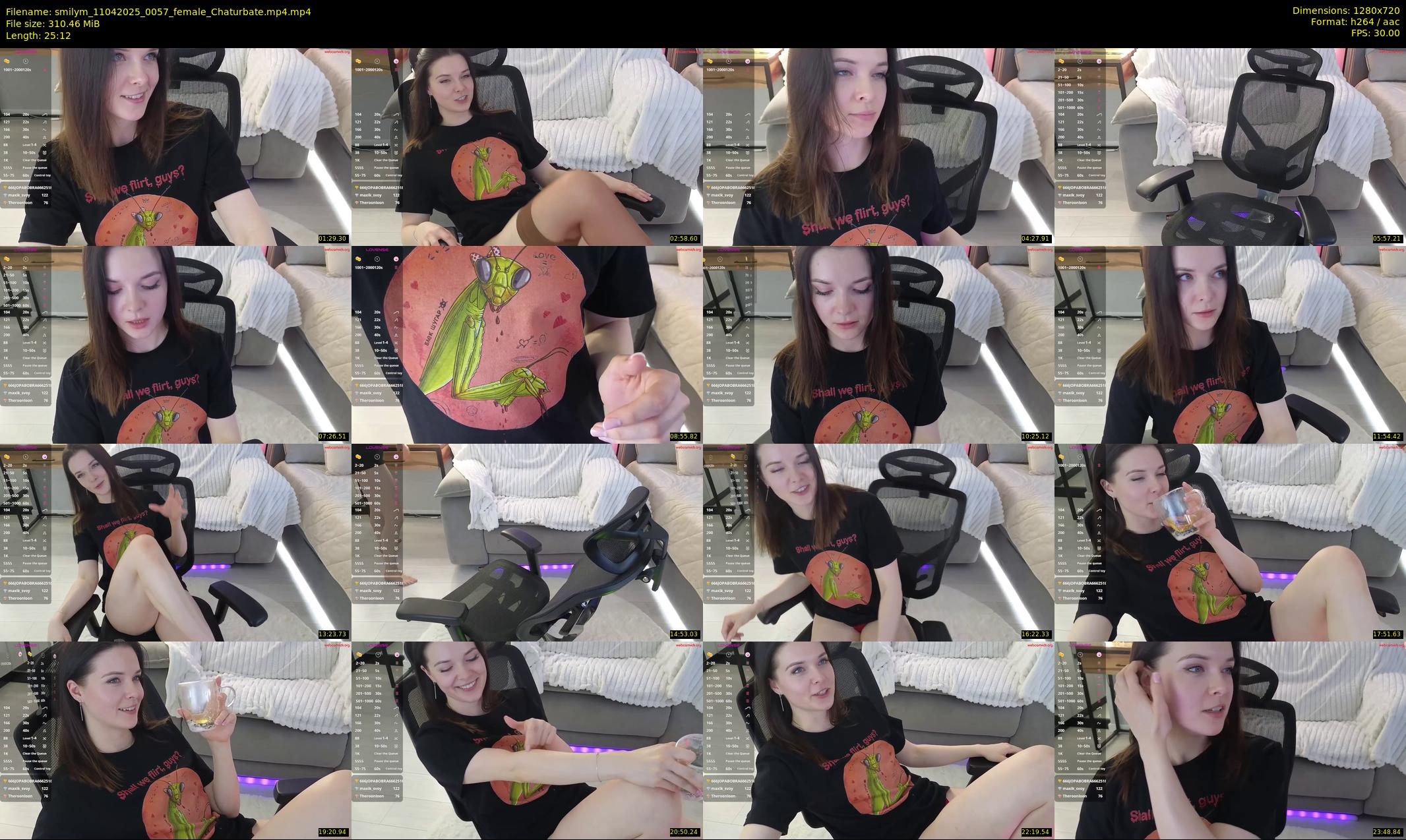 smilym — 26 minute Chaturbate female cam show recording, 720p, Apr 11, 2025