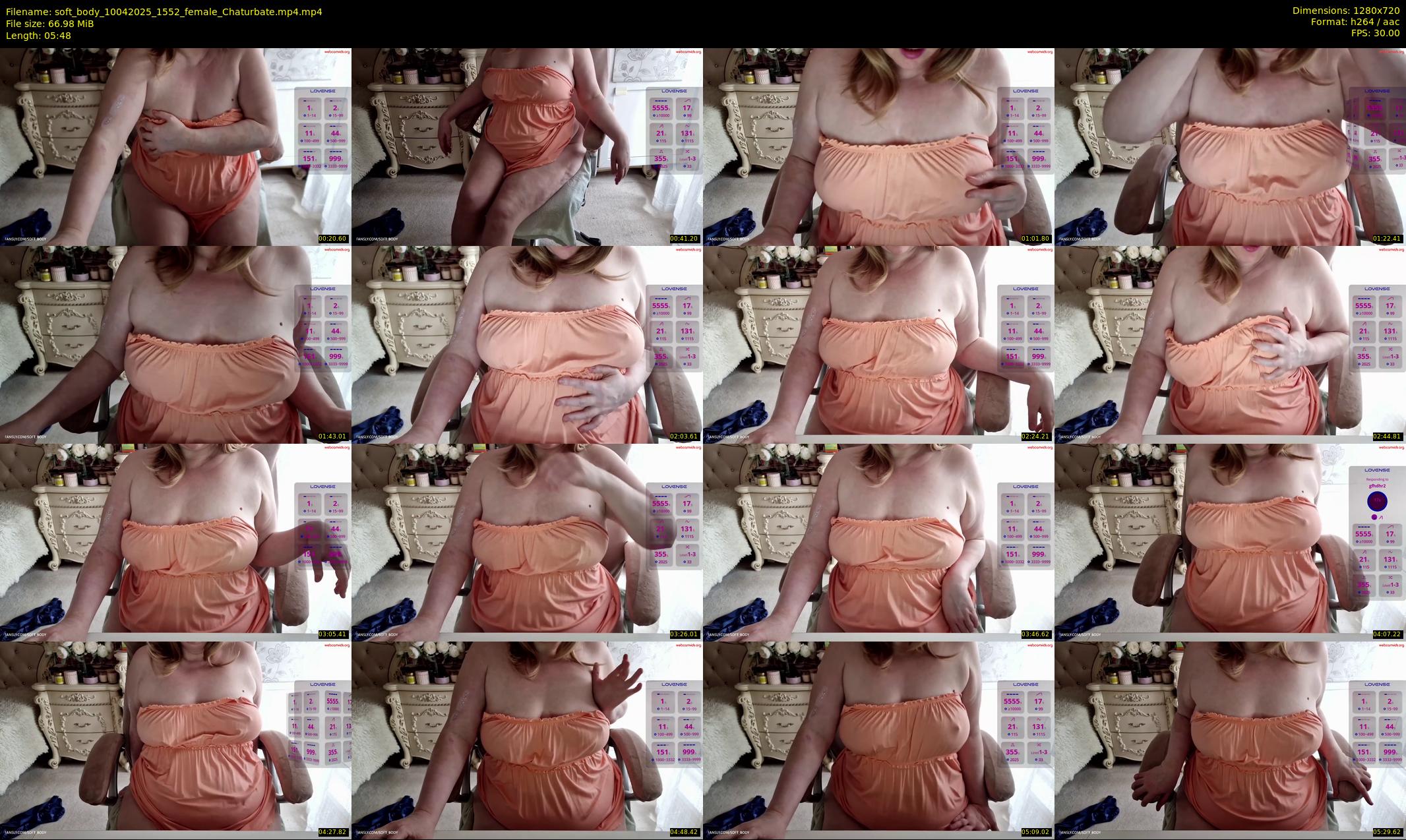 soft_body — 6 minute Chaturbate female cam show recording, 720p, Apr 10, 2025