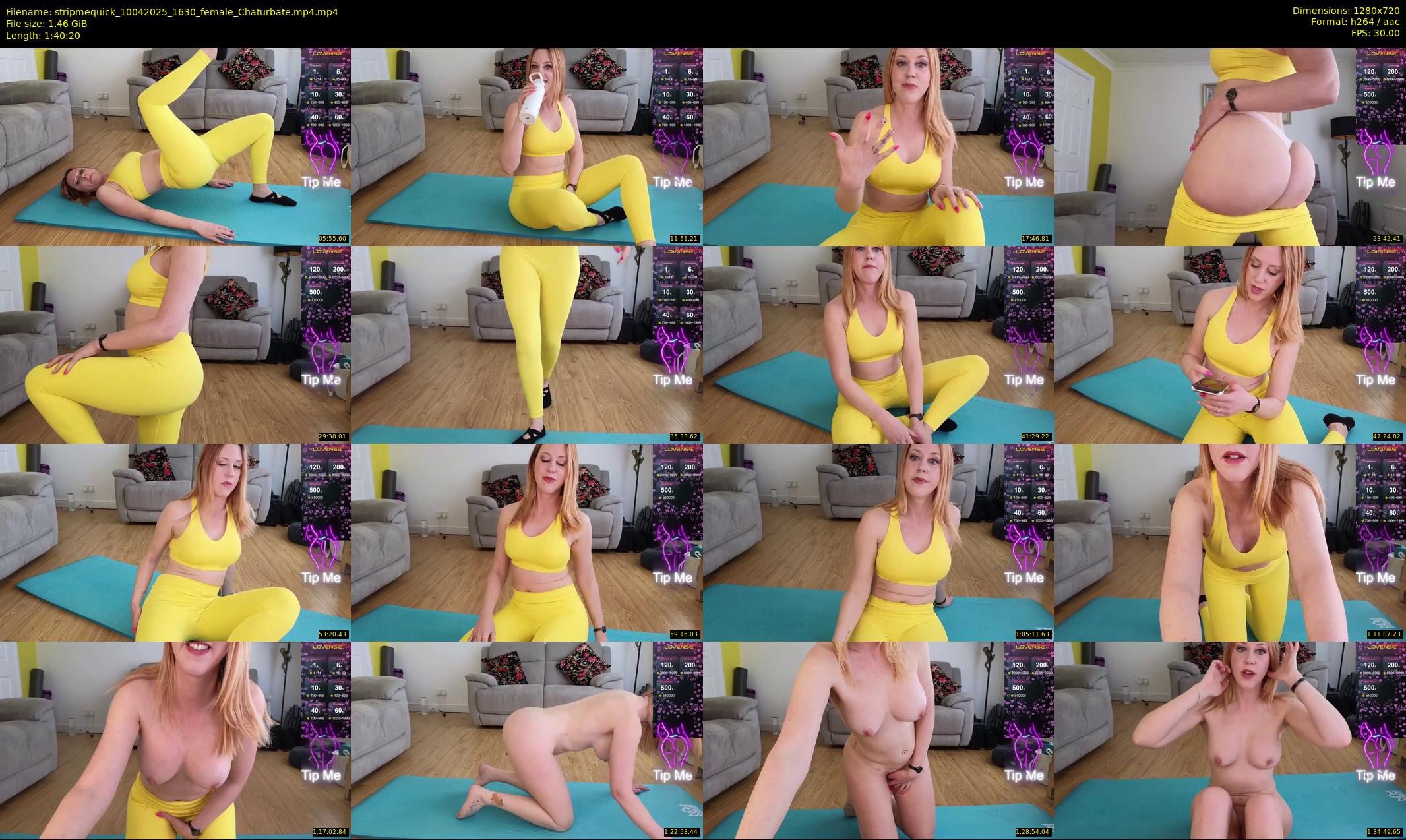stripmequick — 101 minute Chaturbate female cam show recording, 720p, Apr 10, 2025