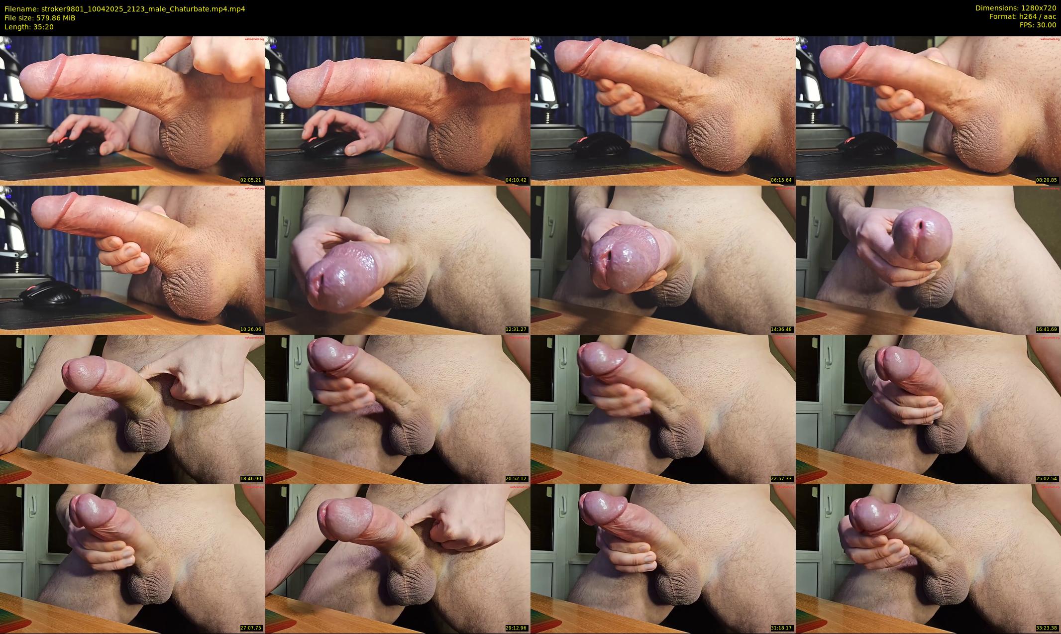 stroker9801 — 36 minute Chaturbate male cam show recording, 720p, Apr 10, 2025