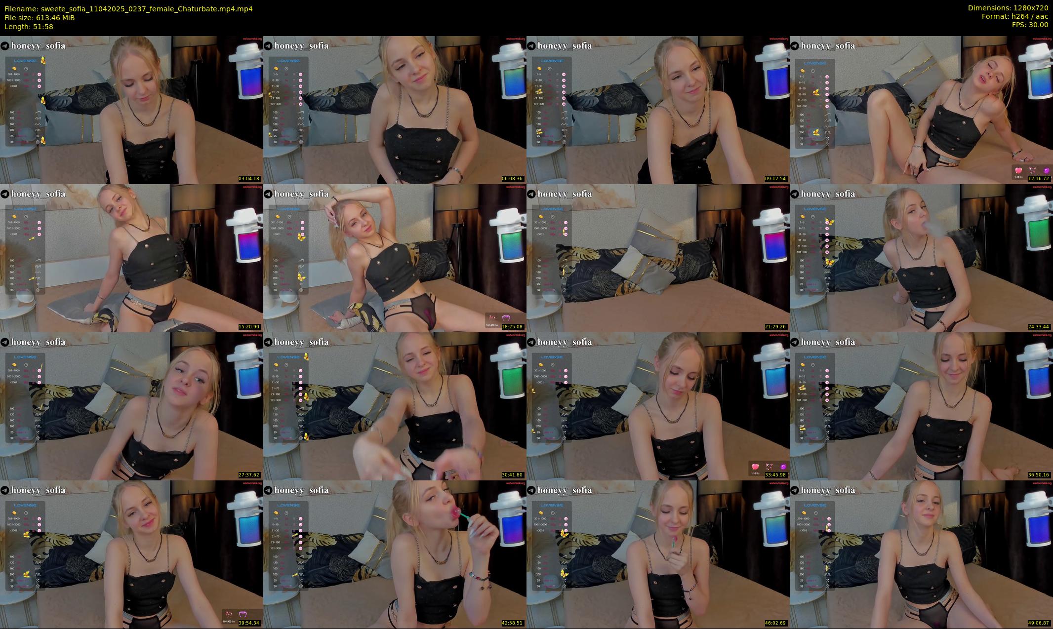 sweete_sofia — 52 minute Chaturbate female cam show recording, 720p, Apr 11, 2025