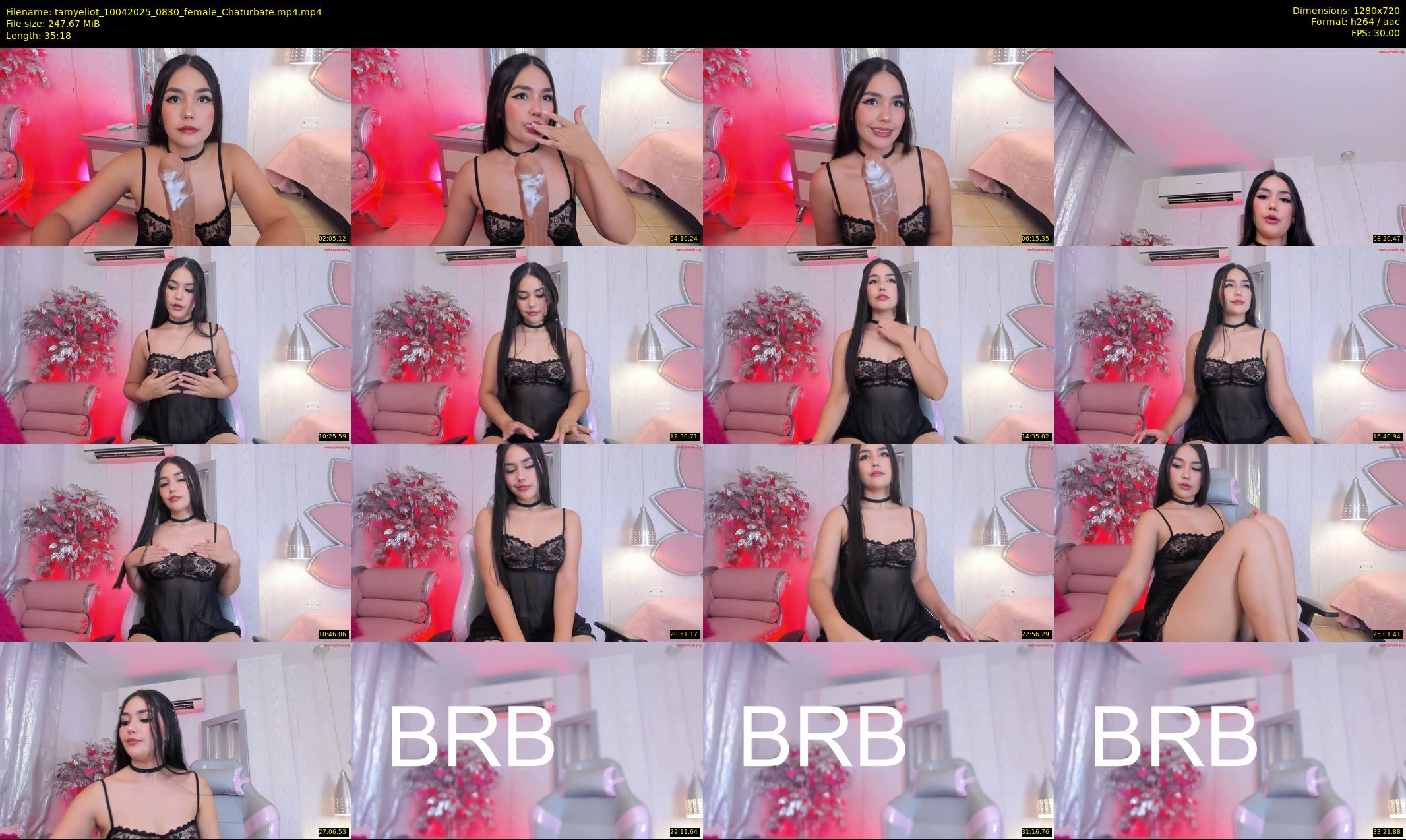 tamyeliot — 36 minute Chaturbate female cam show recording, 720p, Apr 10, 2025
