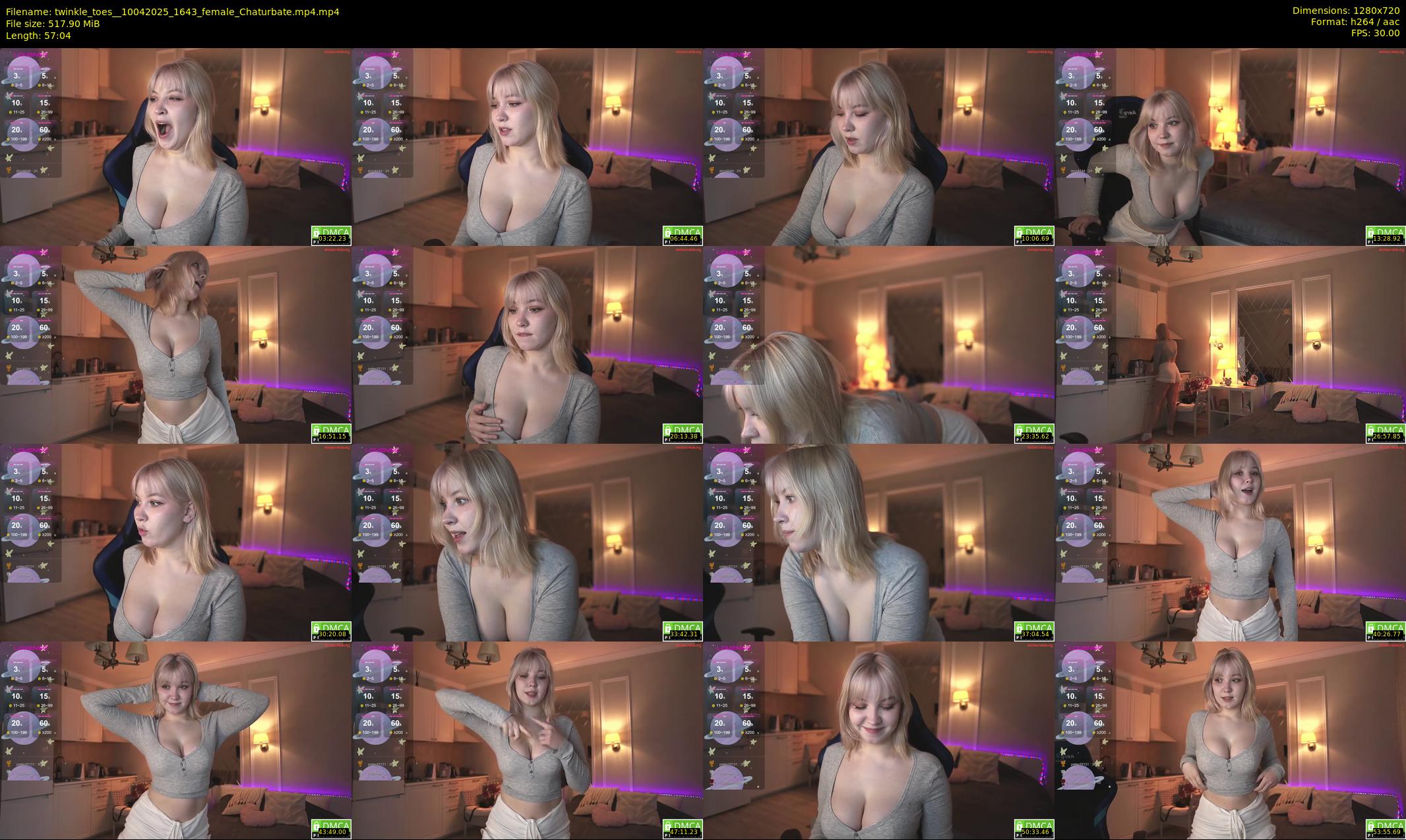 twinkle_toes_ — 58 minute Chaturbate female cam show recording, 720p, Apr 10, 2025