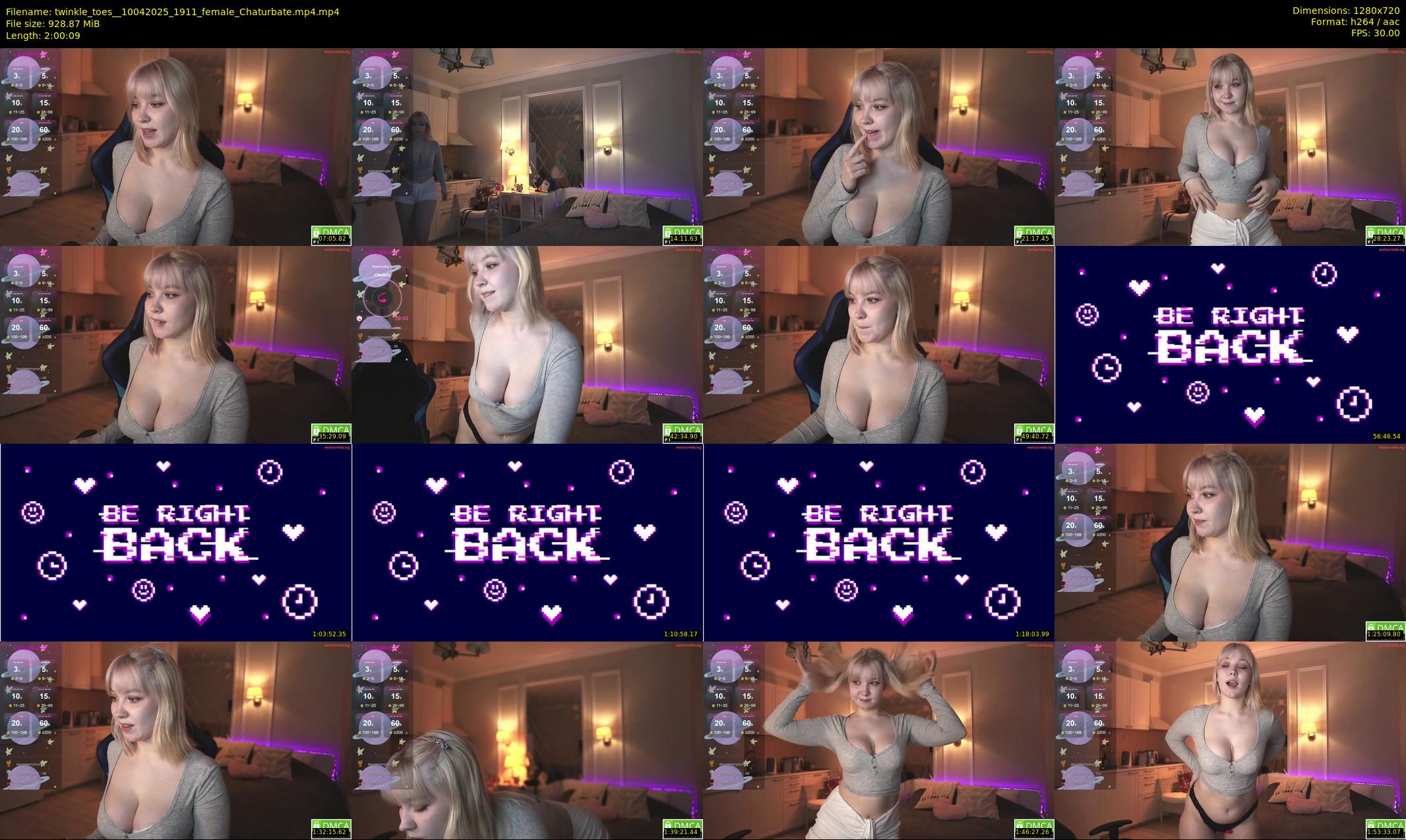 twinkle_toes_ — 121 minute Chaturbate female cam show recording, 720p, Apr 10, 2025