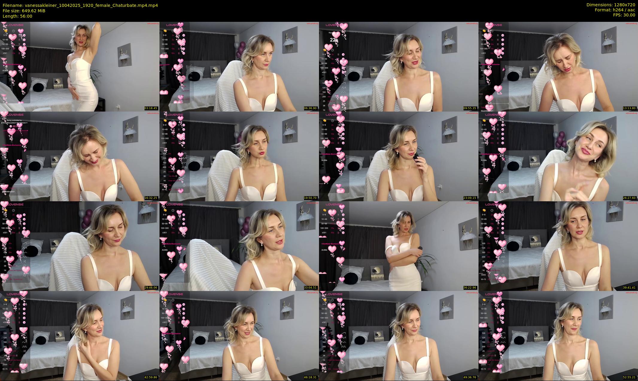 vanessakleiner — 56 minute Chaturbate female cam show recording, 720p, Apr 10, 2025