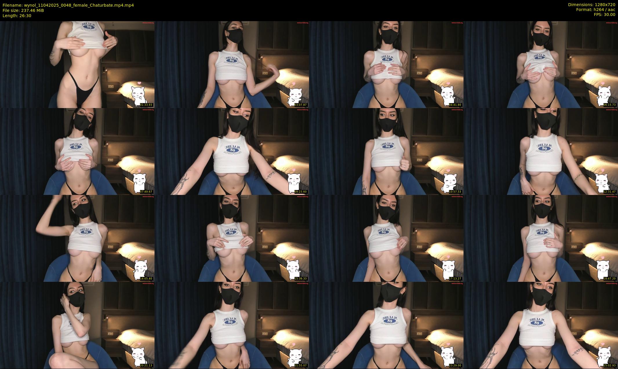 wynol — 27 minute Chaturbate female cam show recording, 720p, Apr 11, 2025
