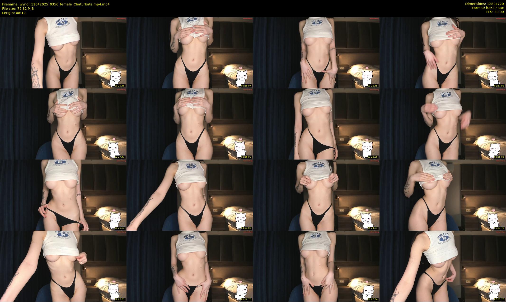 wynol — 9 minute Chaturbate female cam show recording, 720p, Apr 11, 2025