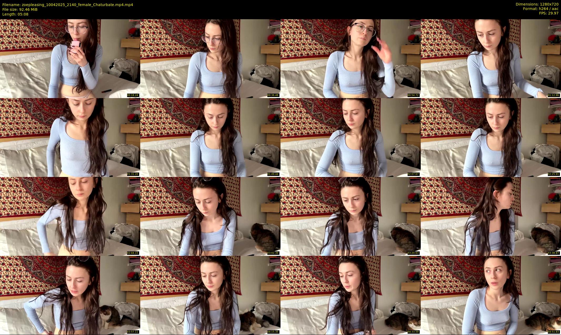 zoepleasing — 6 minute Chaturbate female cam show recording, 720p, Apr 10, 2025