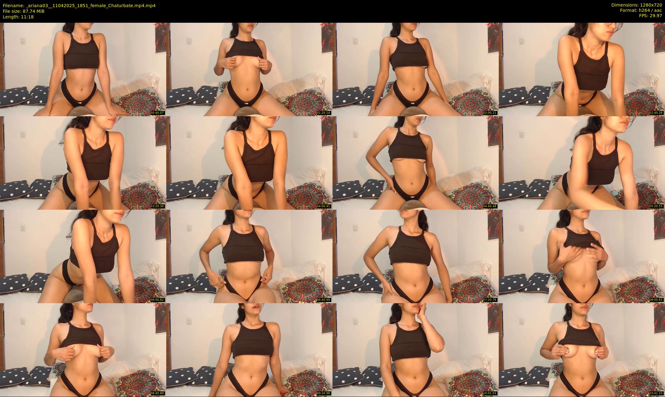 _ariana03_ — 12 minute Chaturbate female cam show recording, 720p, Apr 11, 2025