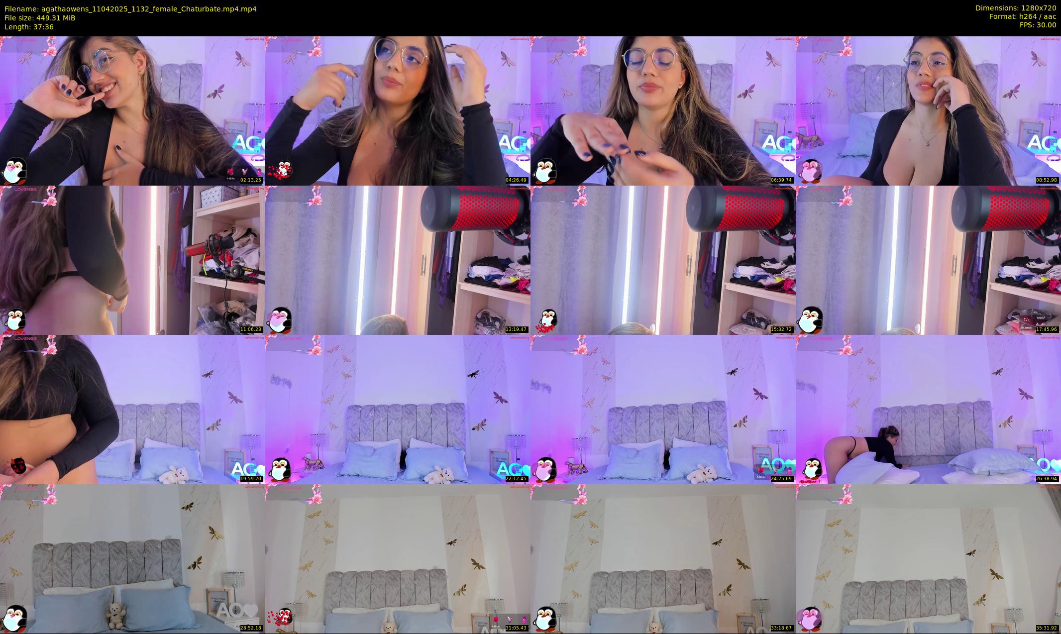 agathaowens — 38 minute Chaturbate female cam show recording, 720p, Apr 11, 2025