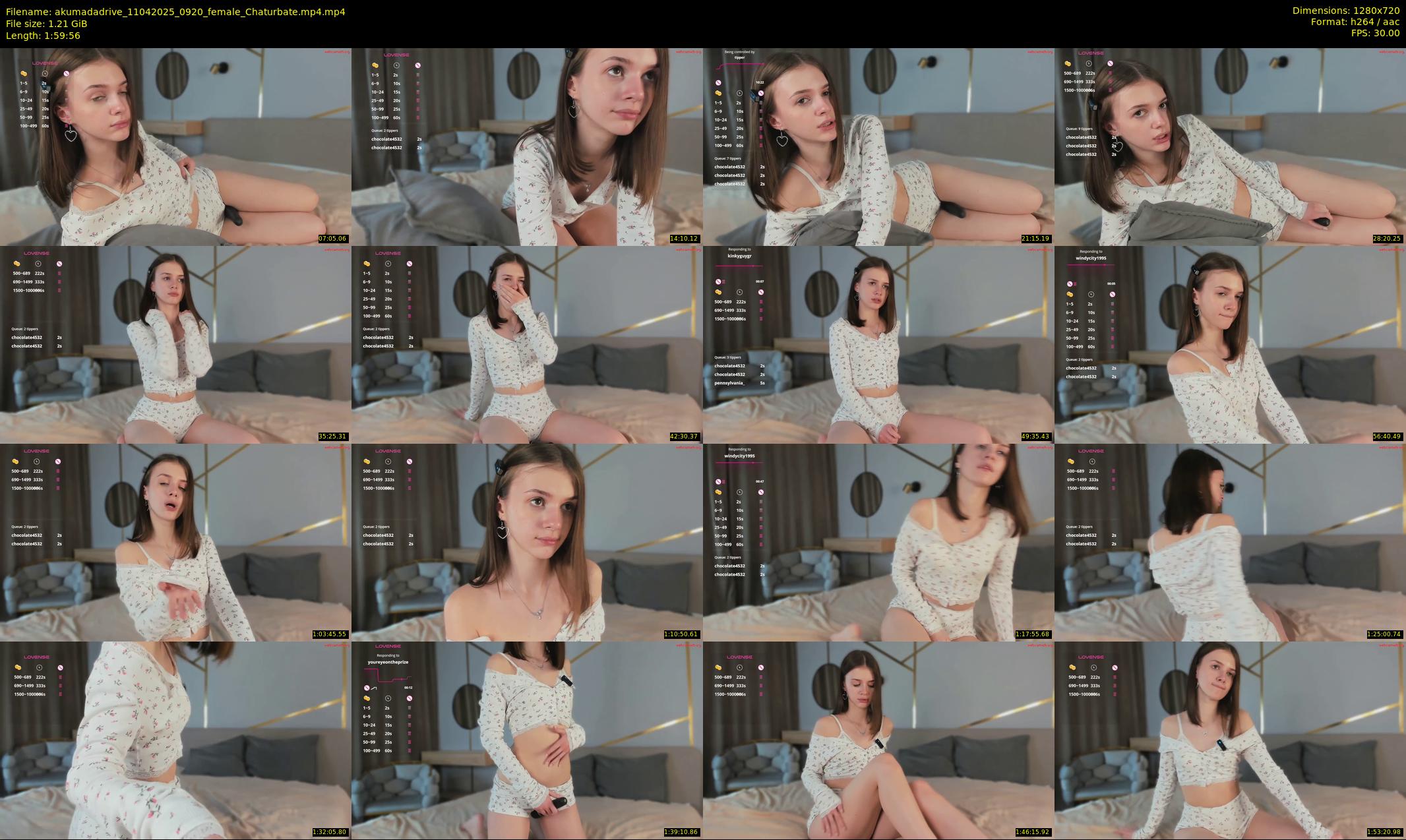 akumadadrive — 120 minute Chaturbate female cam show recording, 720p, Apr 11, 2025