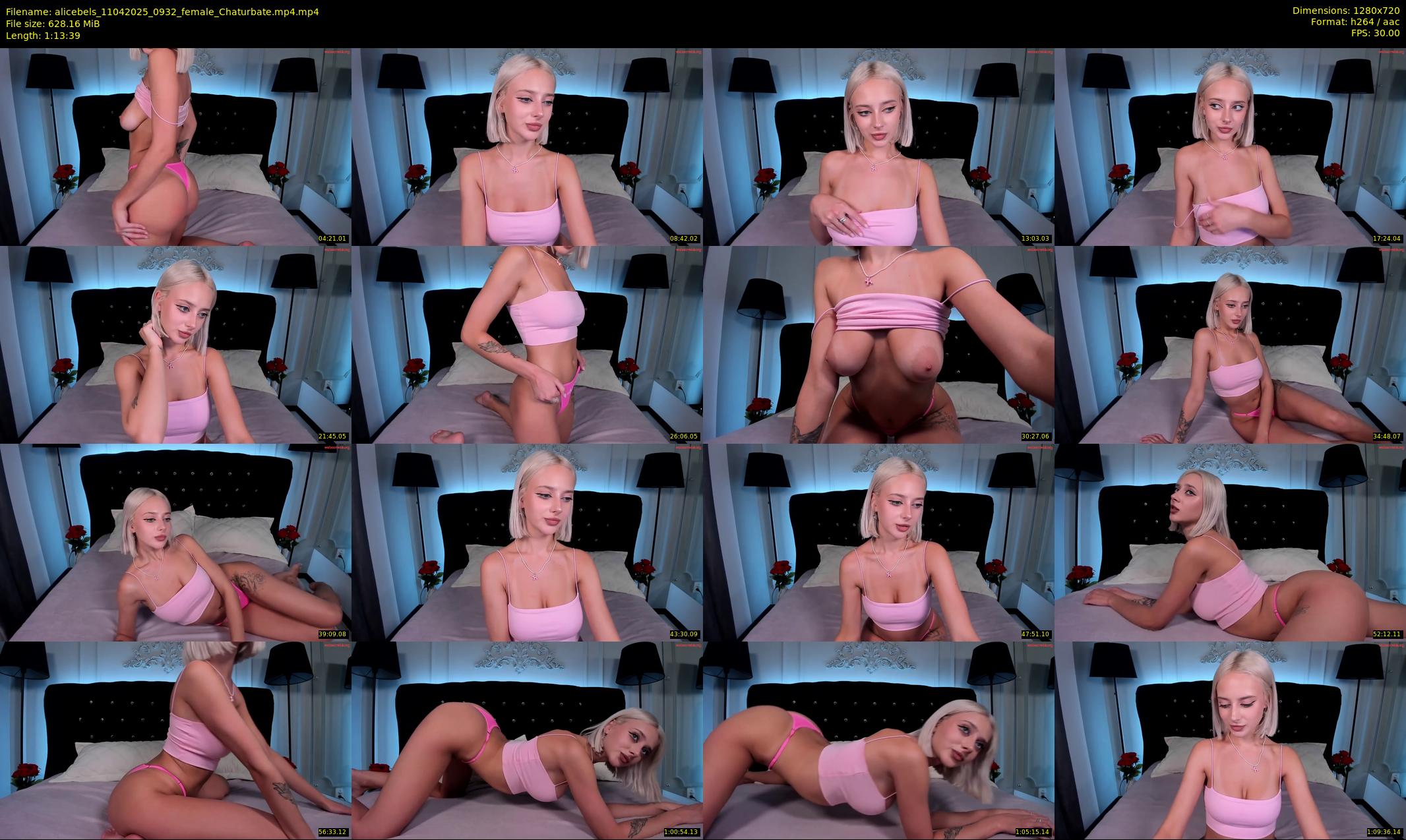alicebels — 74 minute Chaturbate female cam show recording, 720p, Apr 11, 2025