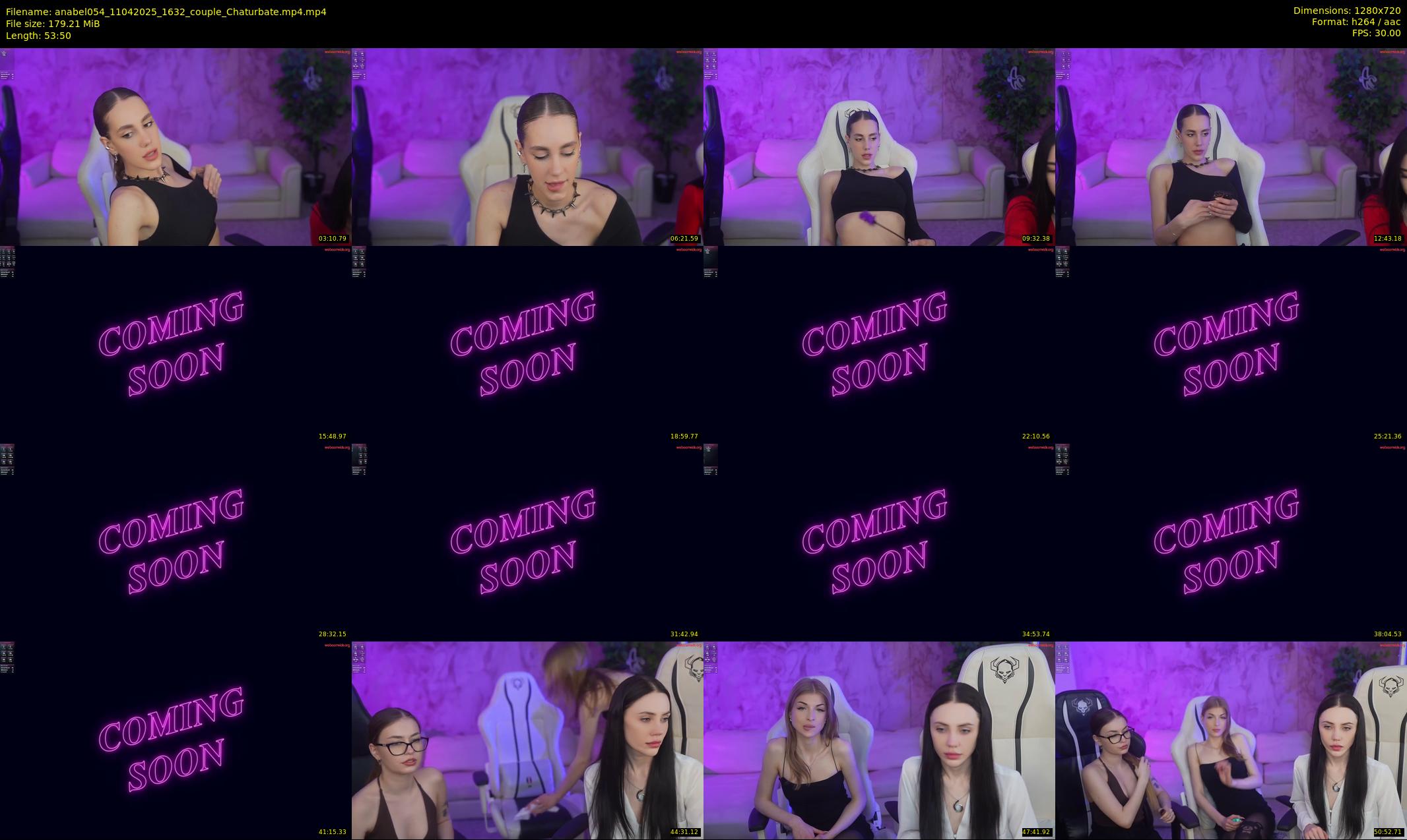 anabel054 — 54 minute Chaturbate female cam show recording, 720p, Apr 11, 2025