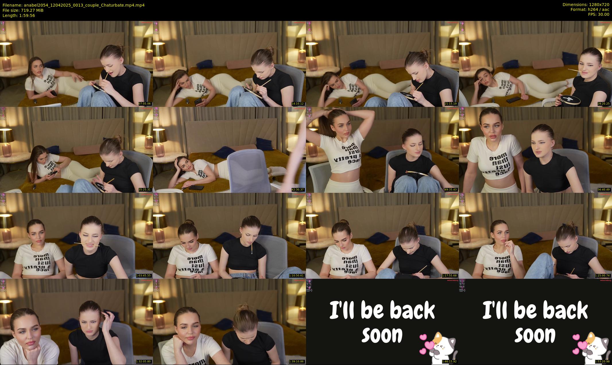 anabel2054 — 120 minute Chaturbate female cam show recording, 720p, Apr 12, 2025