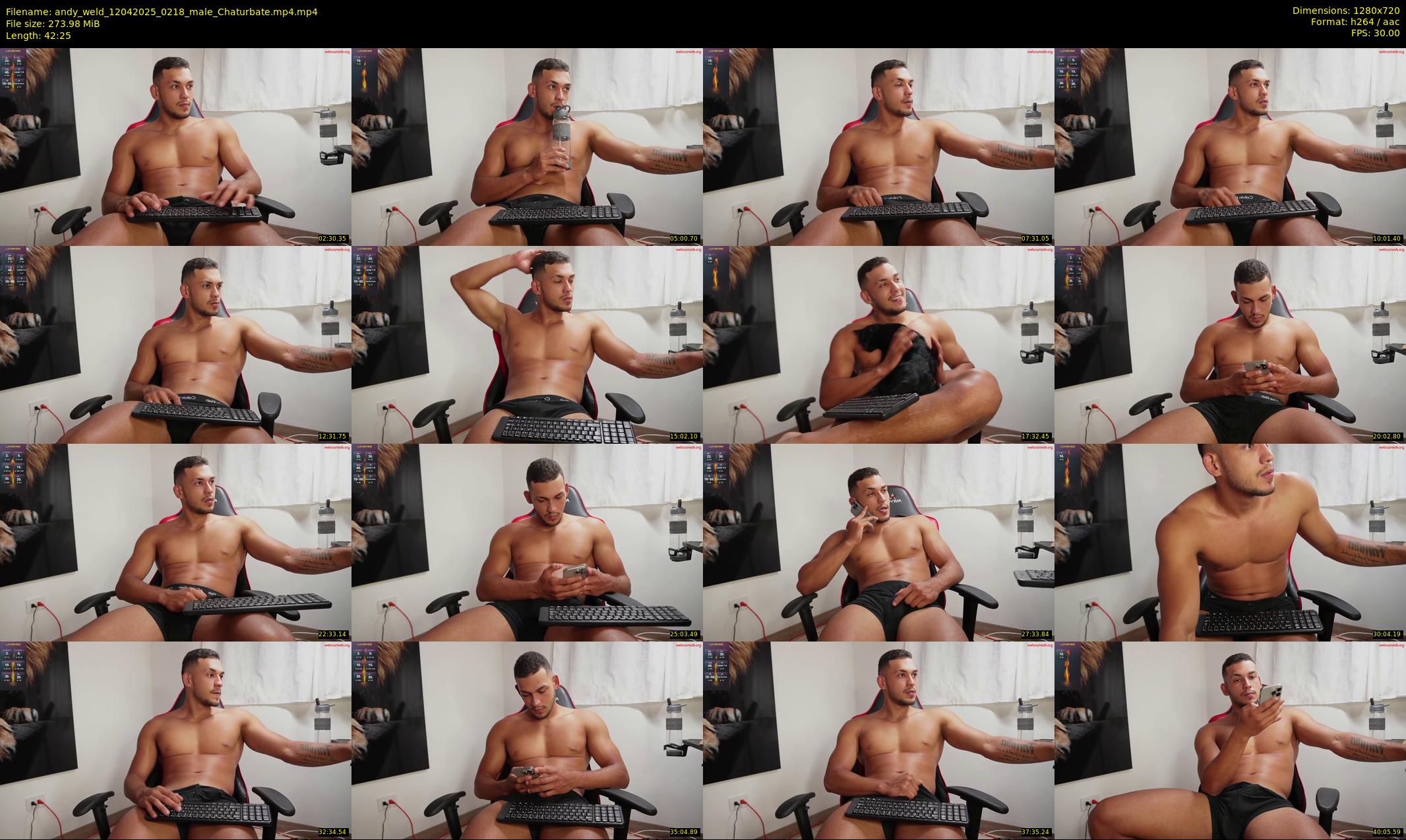 andy_weld — 43 minute Chaturbate male cam show recording, 720p, Apr 12, 2025