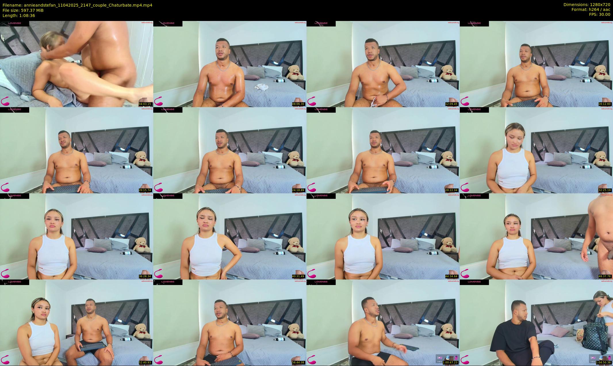 annieandstefan — 69 minute Chaturbate couple cam show recording, 720p, Apr 11, 2025
