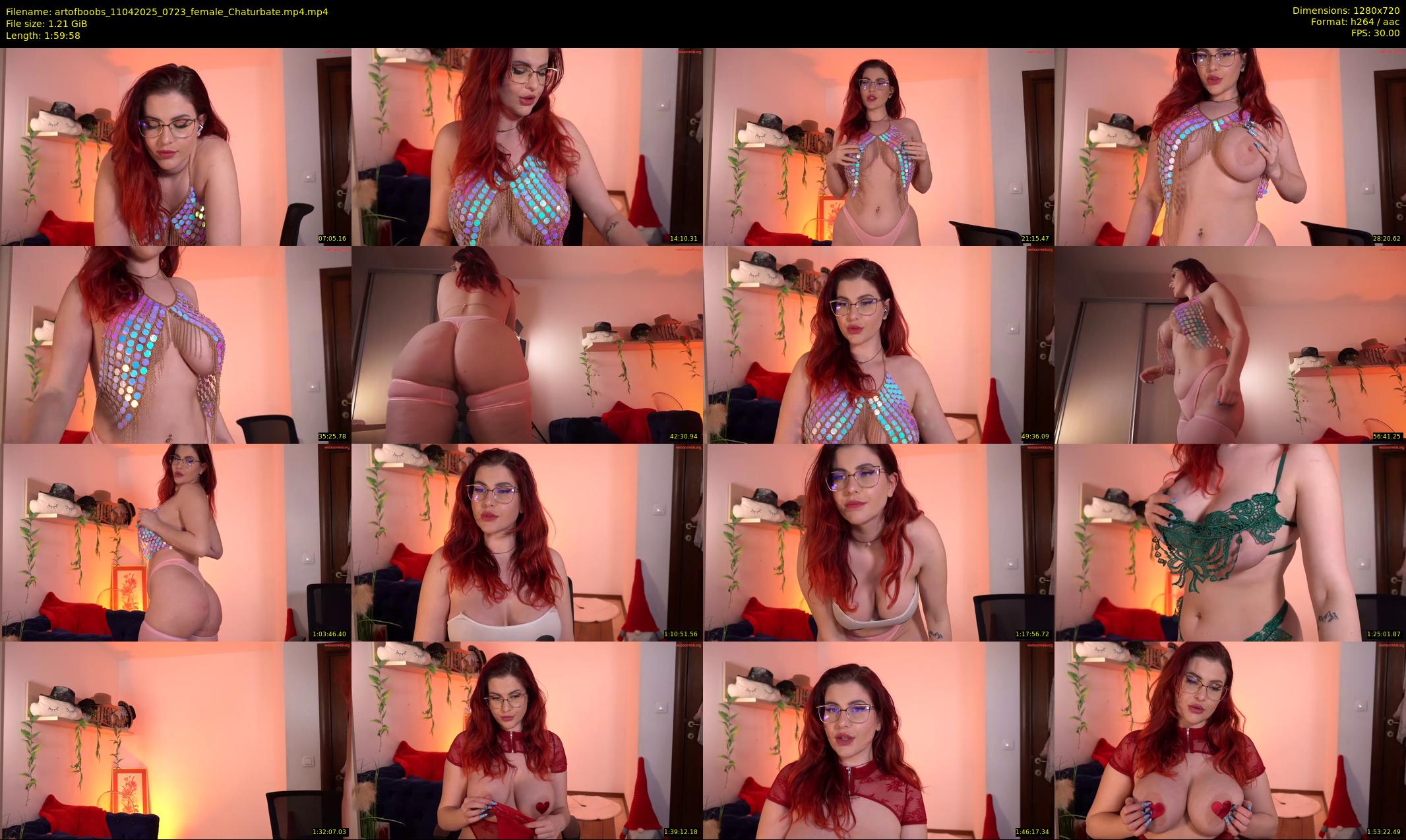 artofboobs — 120 minute Chaturbate female cam show recording, 720p, Apr 11, 2025