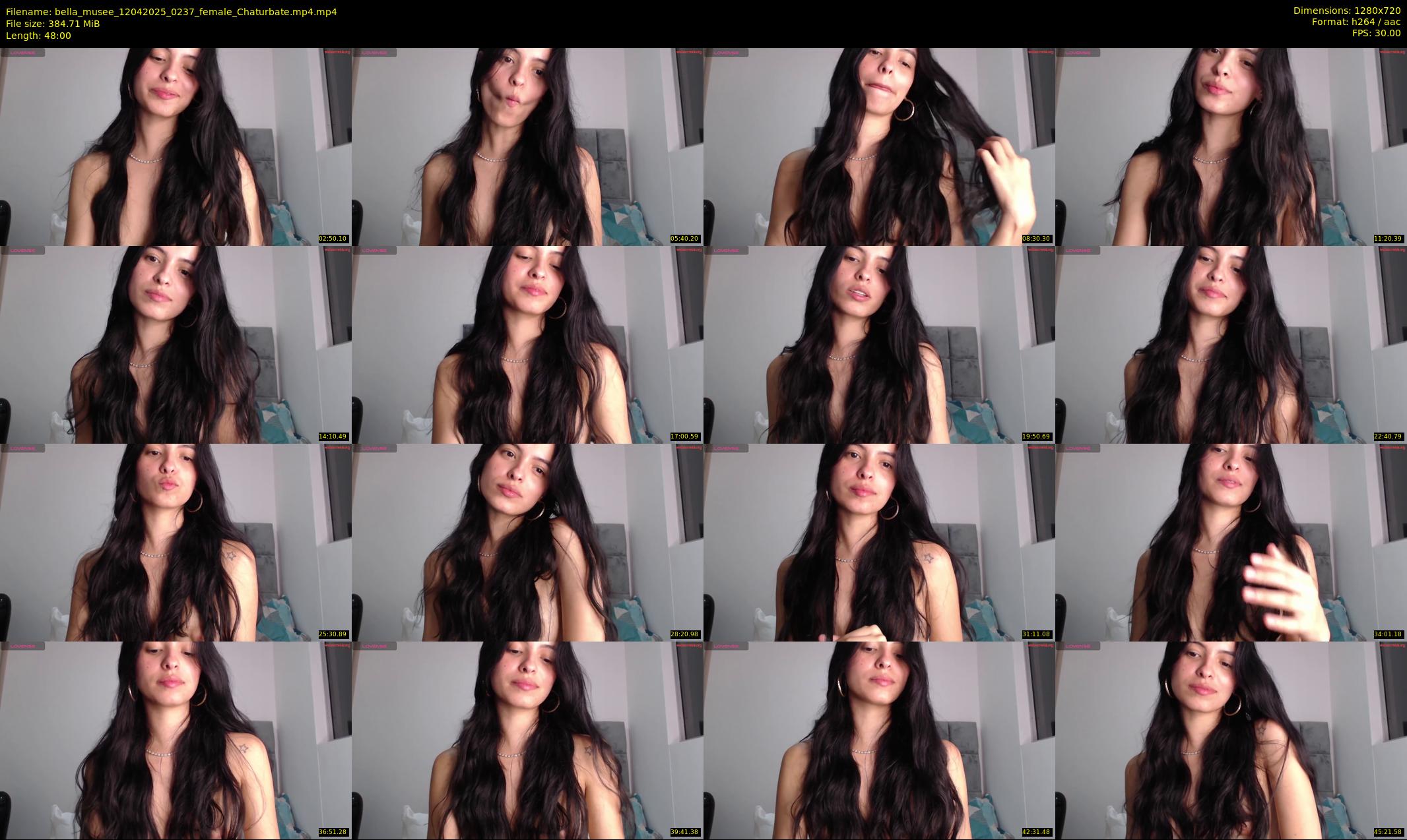 bella_musee — 48 minute Chaturbate female cam show recording, 720p, Apr 12, 2025