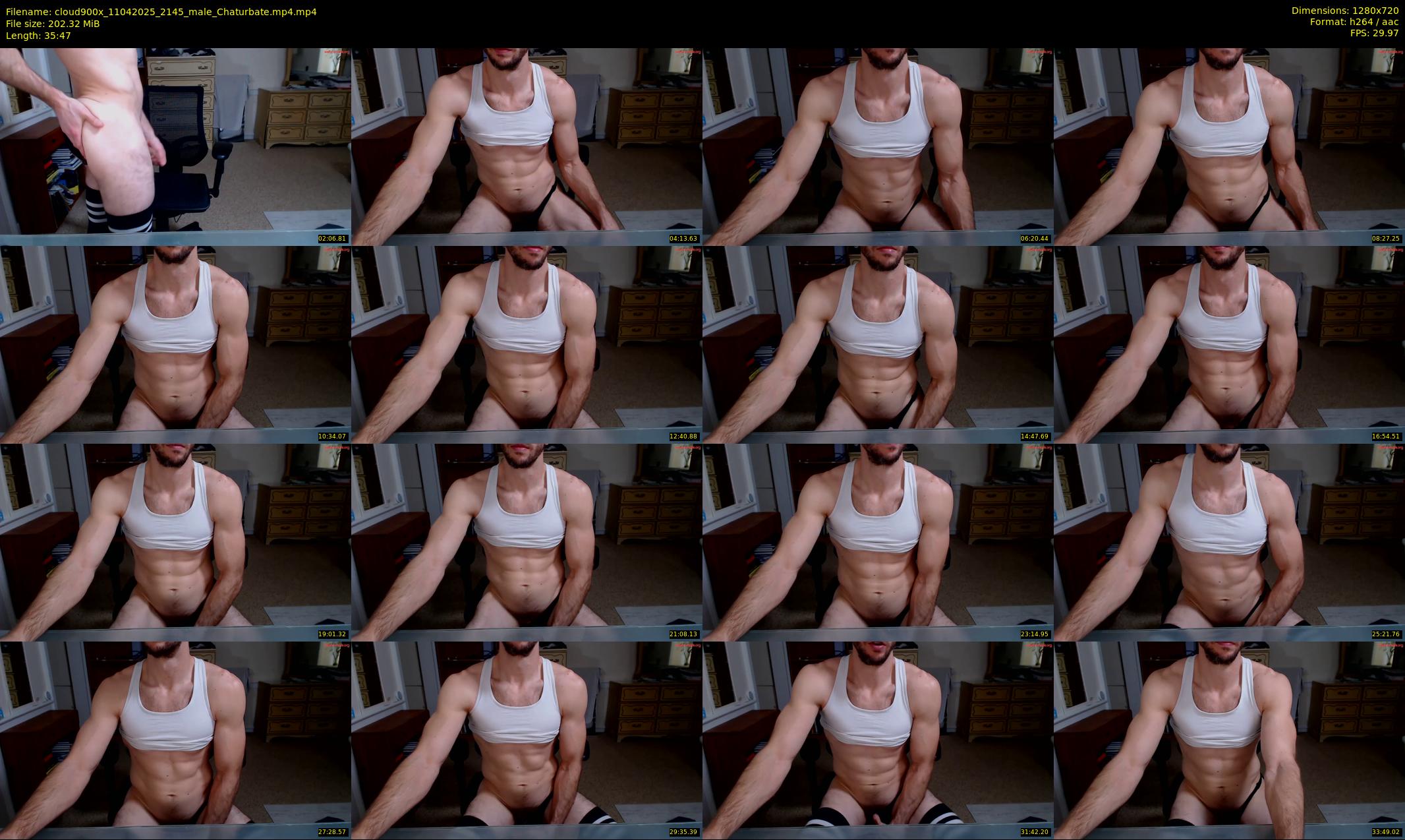 cloud900x — 36 minute Chaturbate male cam show recording, 720p, Apr 11, 2025
