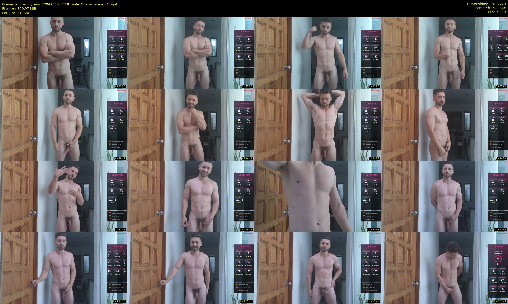 cowboylean — 109 minute Chaturbate male cam show recording, 720p, Apr 12, 2025