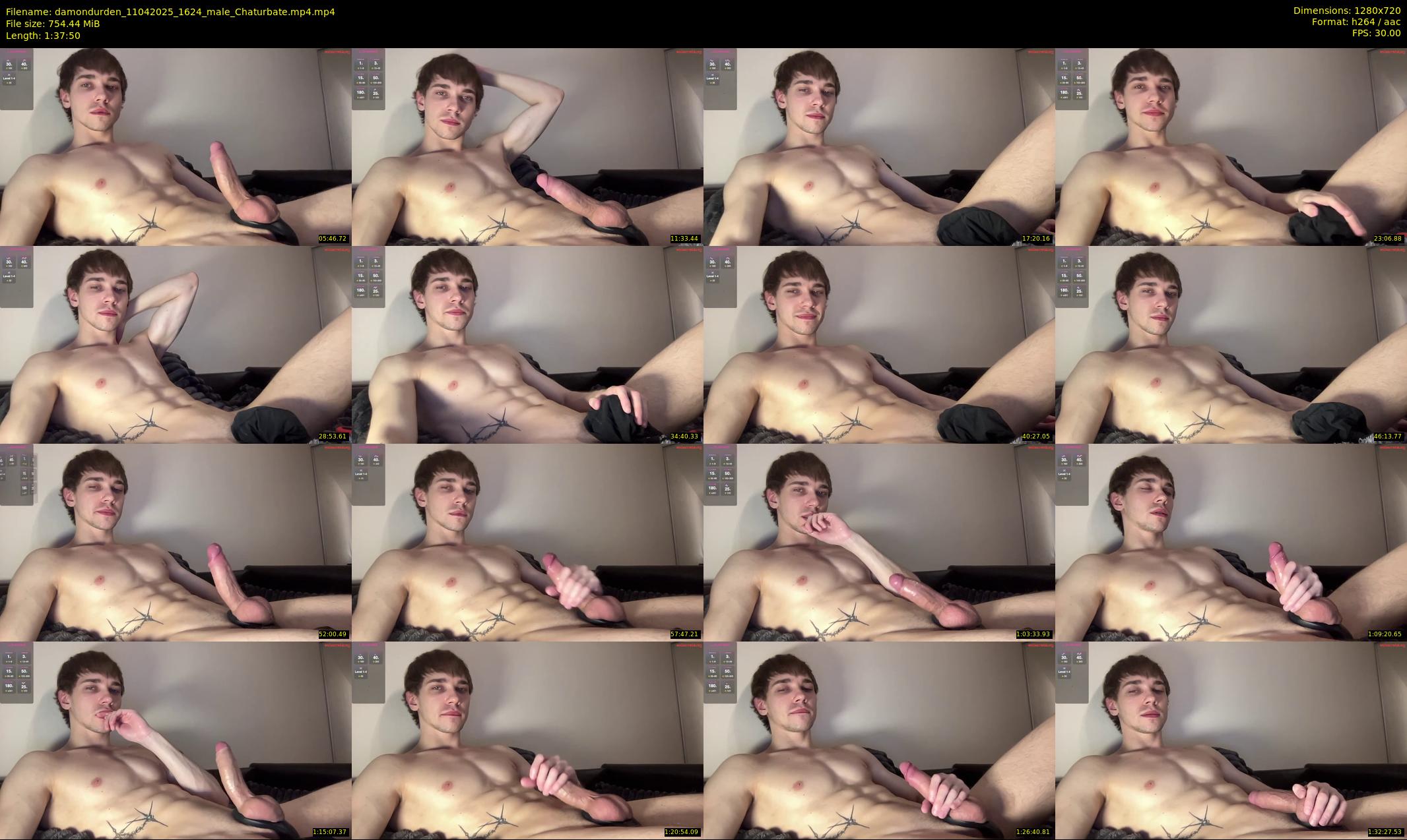 damondurden — 98 minute Chaturbate male cam show recording, 720p, Apr 11, 2025