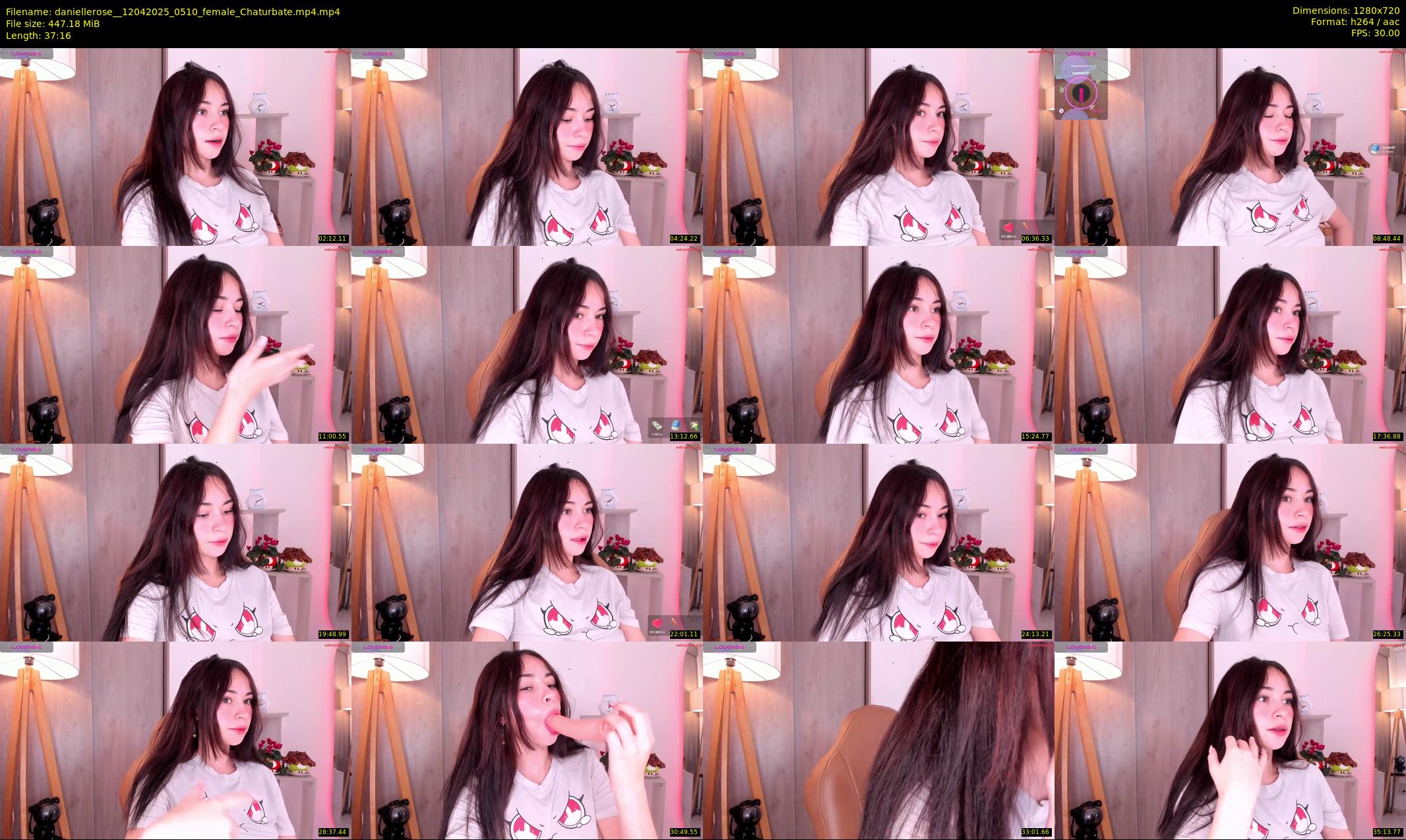 daniellerose_ — 38 minute Chaturbate female cam show recording, 720p, Apr 12, 2025