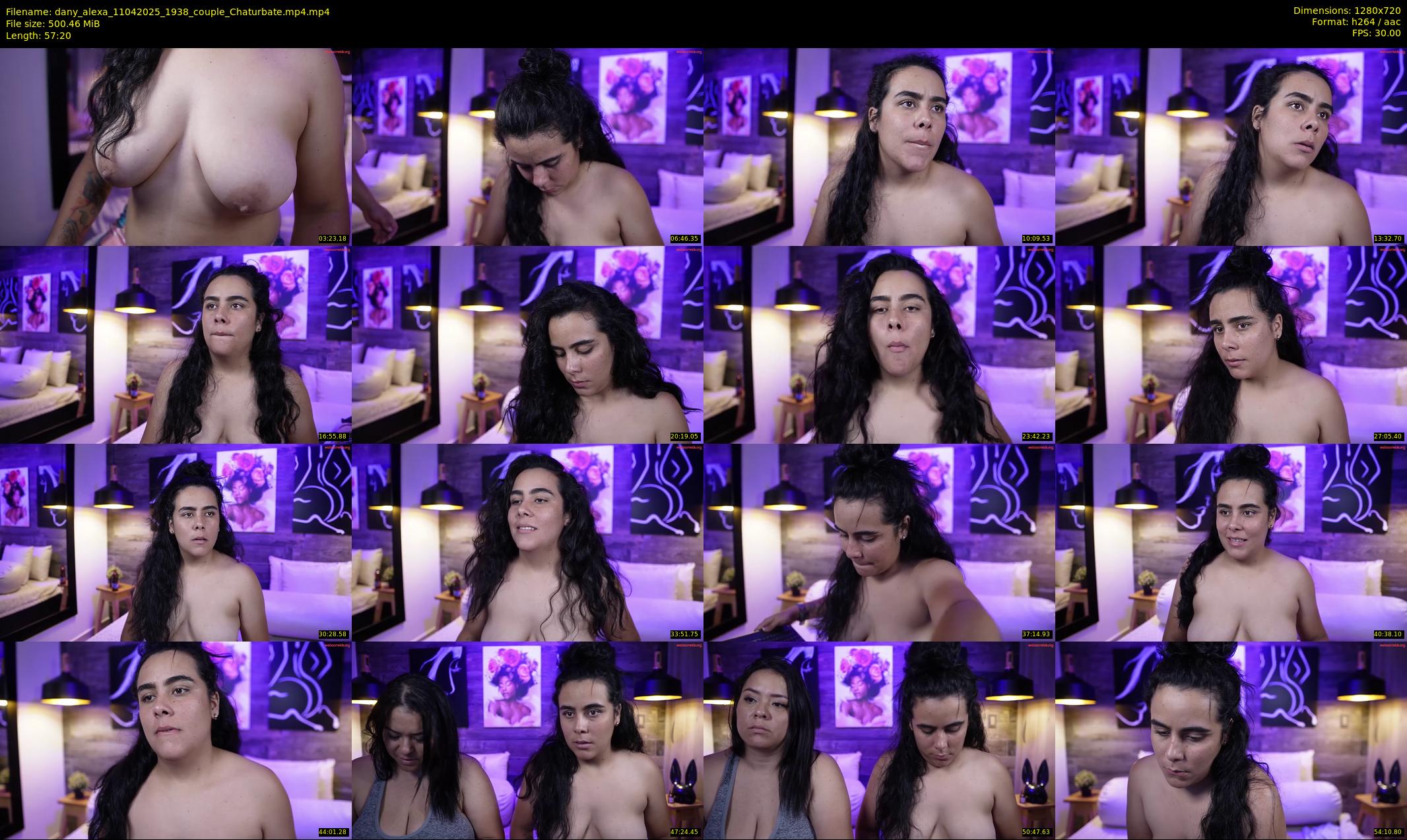 dany_alexa — 58 minute Chaturbate couple cam show recording, 720p, Apr 11, 2025