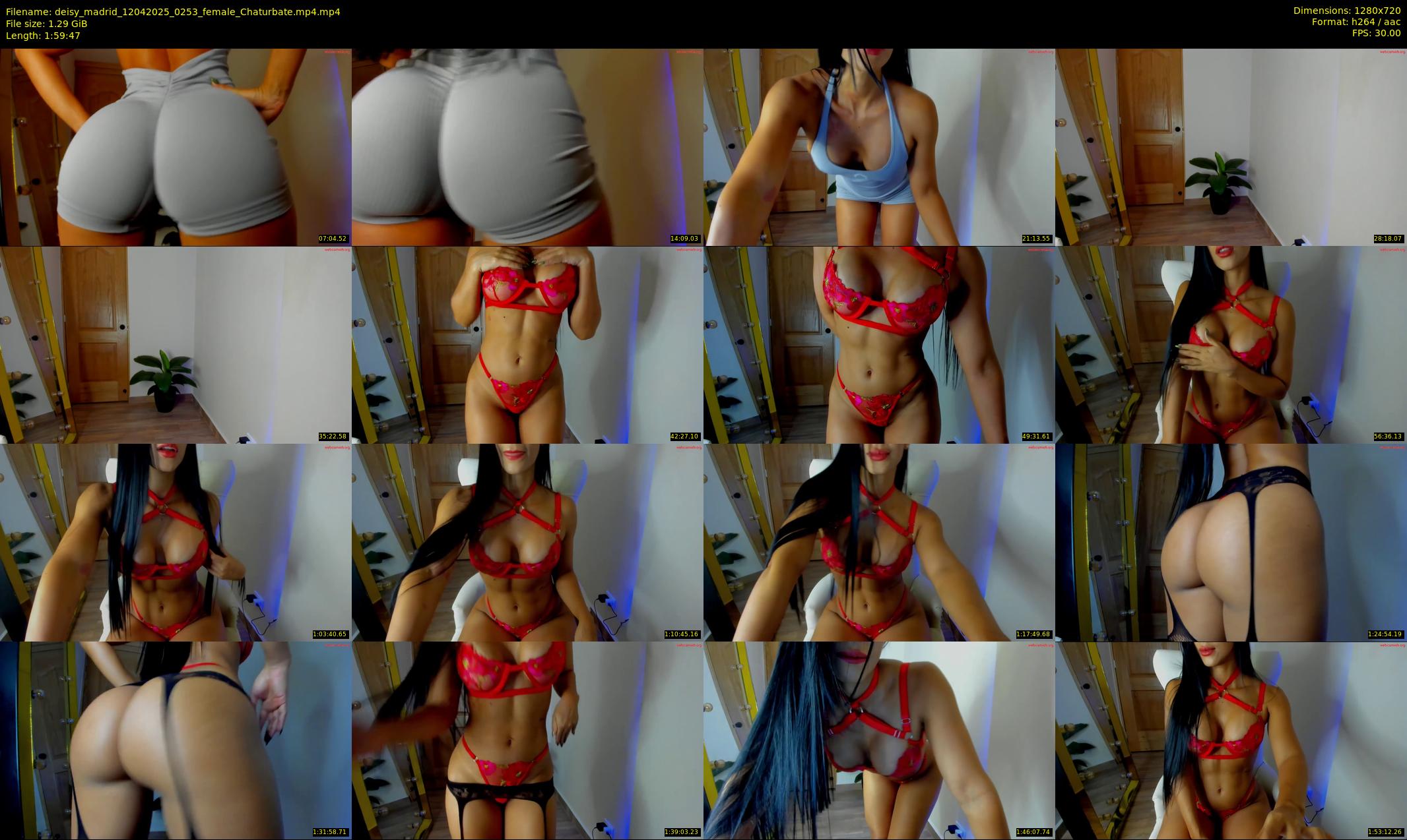 deisy_madrid — 120 minute Chaturbate female cam show recording, 720p, Apr 12, 2025